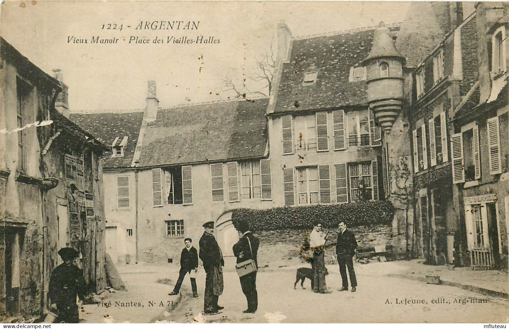 61* ARGENTAN    Manoir – Place Des Vieilles Halles  RL25,1720 - Argentan