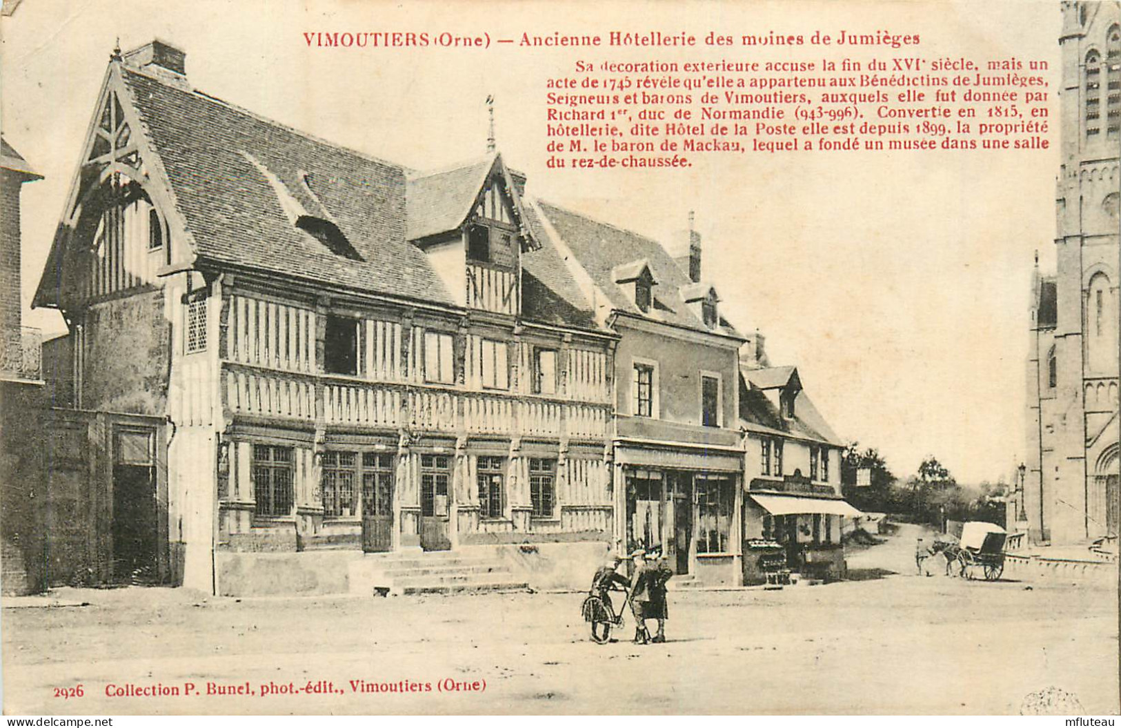 61* VIMOUIERS   Ancienne Hotellerie Des Moines De Jumiege  RL25,1690 - Vimoutiers