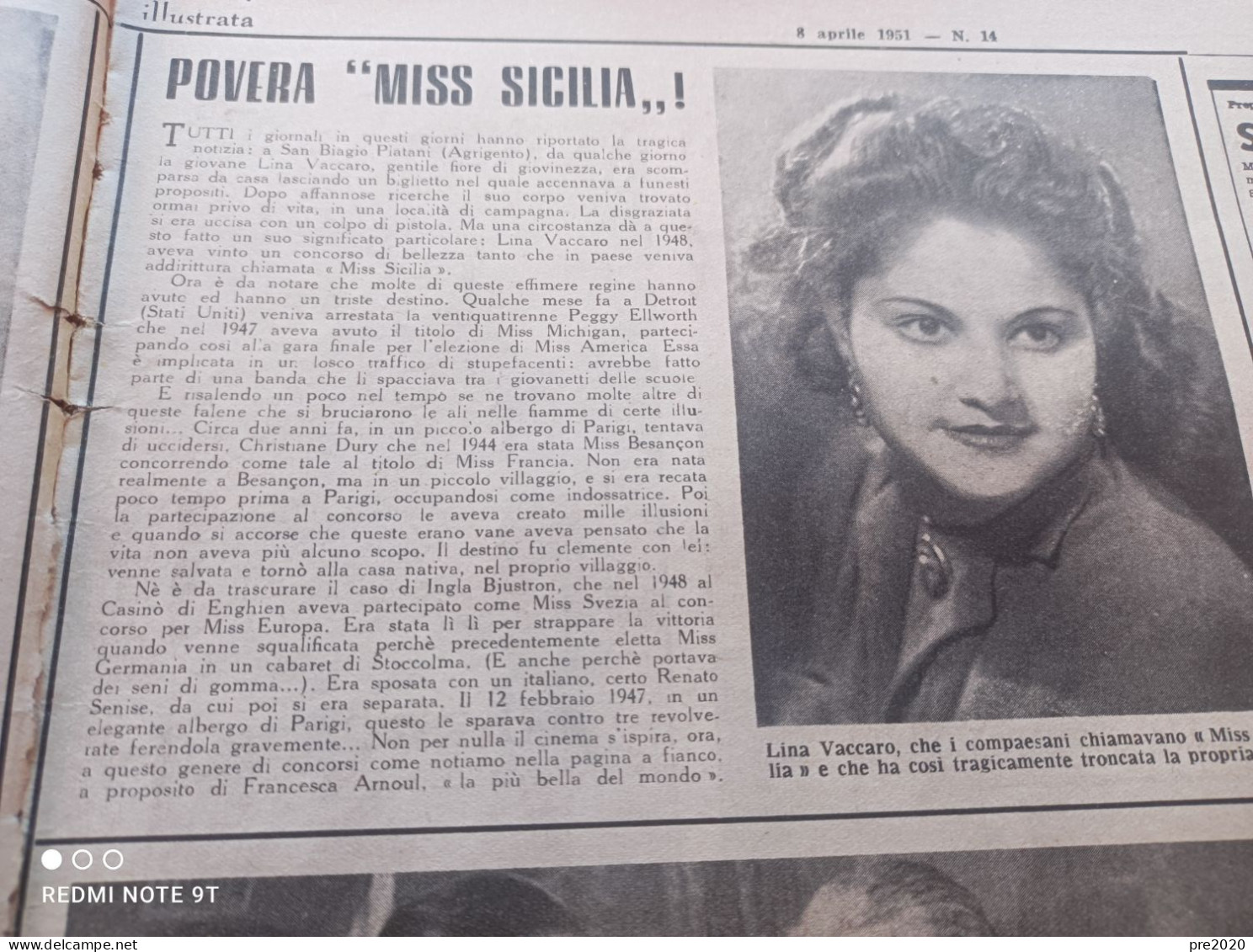 LA TRIBUNA ILLUSTRATA 1951 POTENZA SAN BIAGIO PLATANI ATTRICI ITALIANE RUTIGLIANO WALT DISNEY TOPOLINO - Otros & Sin Clasificación