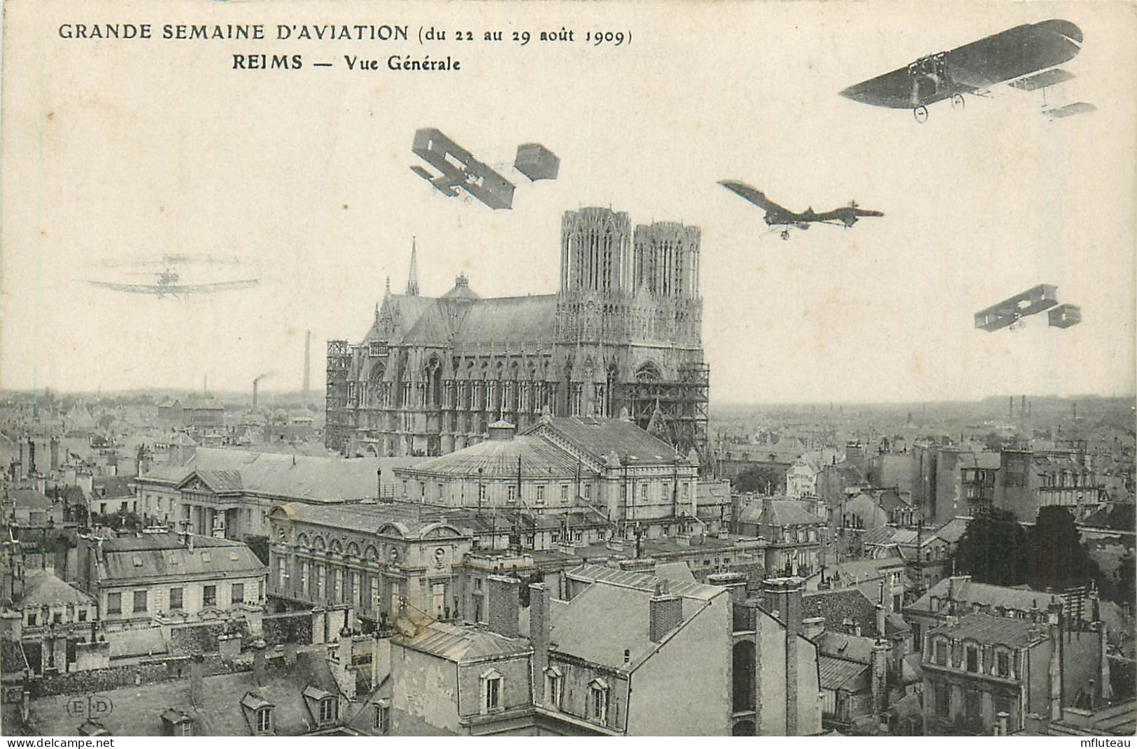 51* REIMS  Semaine Aviation 1909 -  Vue Generale          RL37.0505 - Reims