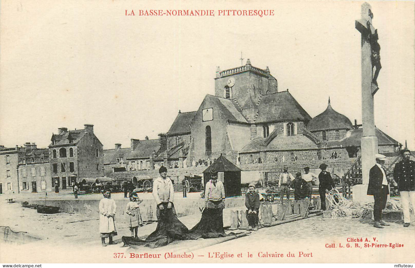 50* BARFLEUR  Eglise Et Calvaire Du Port            RL37.0412 - Barfleur