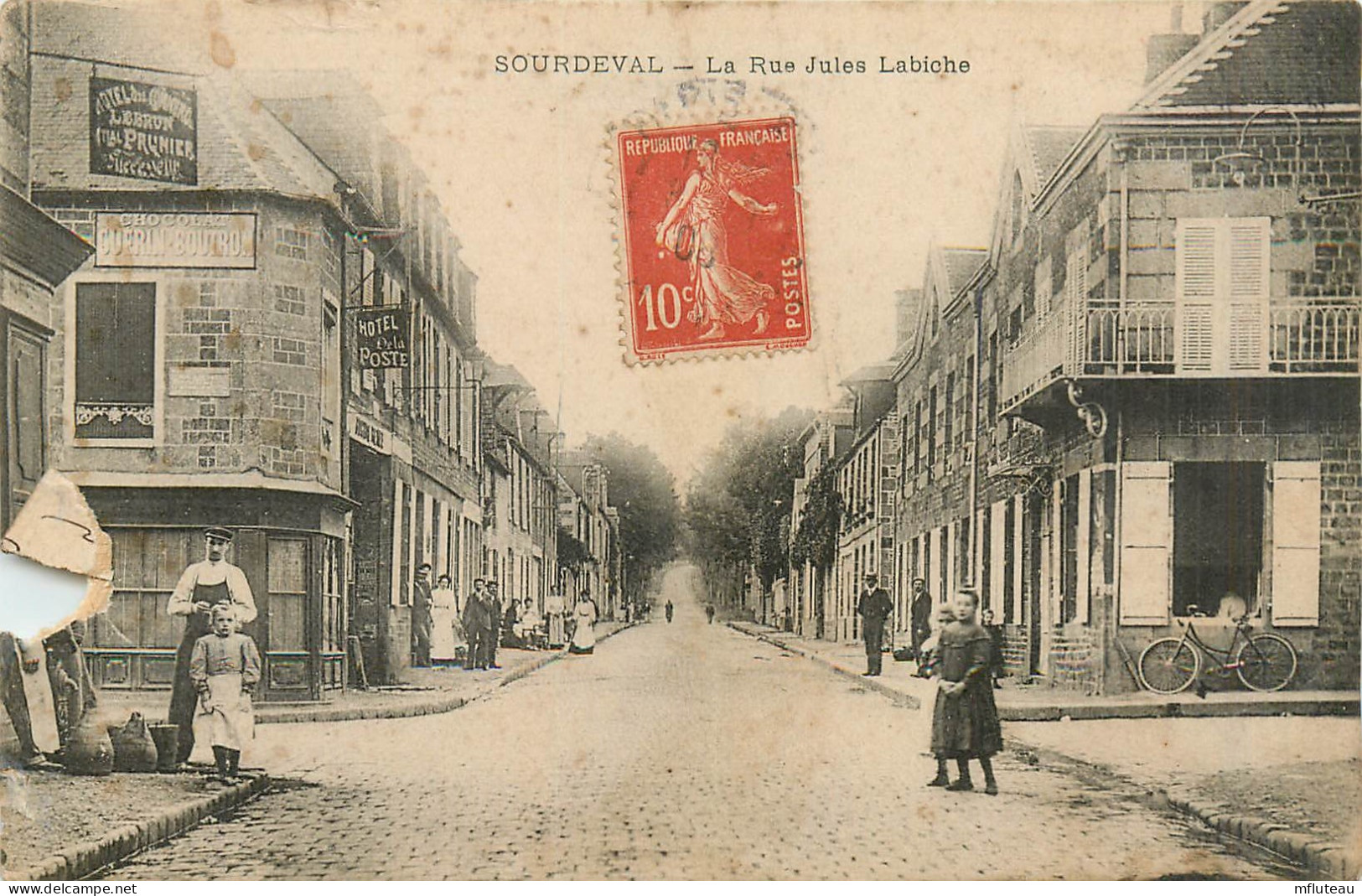 50* SOURDEVAL  Rue Jules Labiche (dechirure Cote Gauche)       RL37.0392 - Other & Unclassified