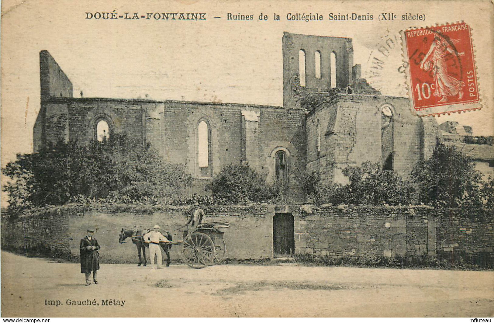 49* DOUE LA FONTAINE  Ruines Collegiale St Denis          RL37.0252 - Doue La Fontaine