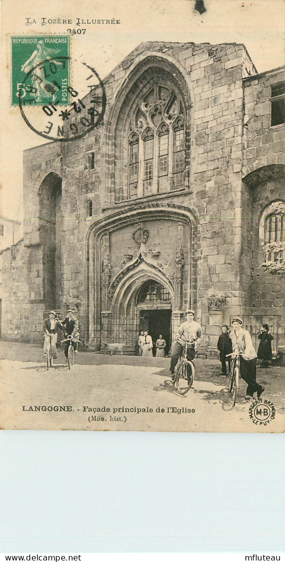 48* LANGOGNE  Facade Eglise      RL37.0215 - Langogne