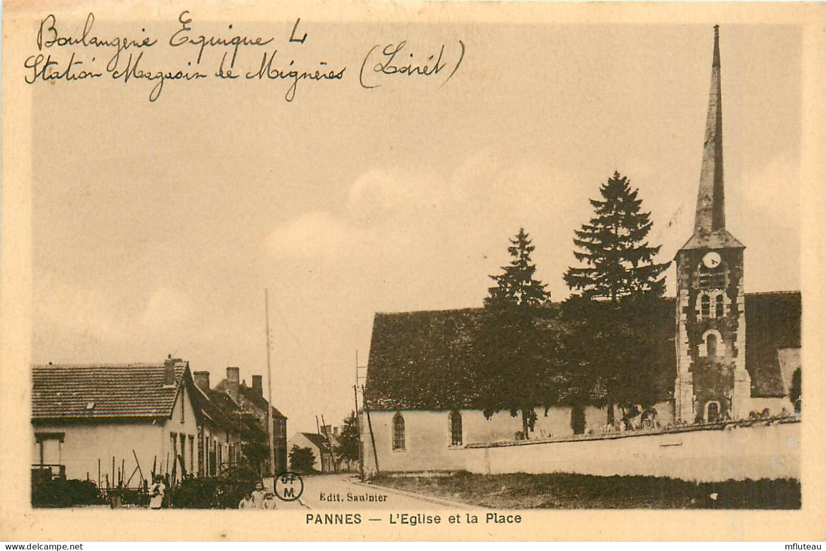 45* PANNES L Eglise Et La Place         RL37.0059 - Autres & Non Classés