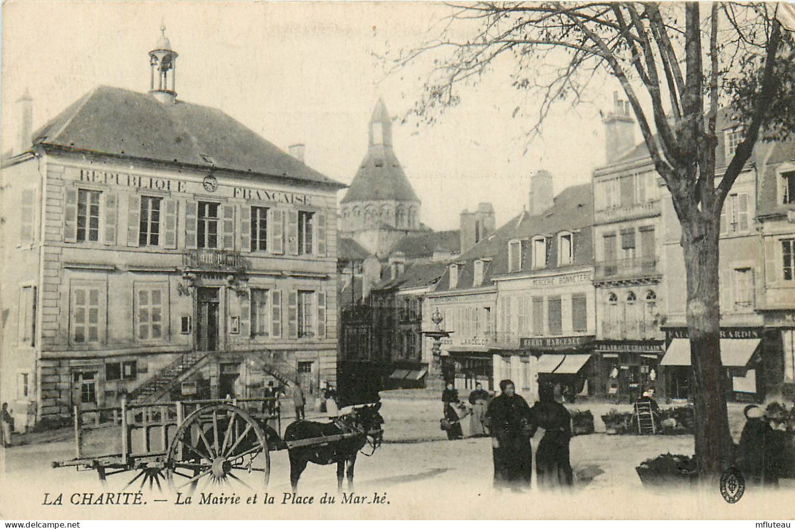 58* LA CHARITE Mairie Et Place Du Marche  RL37.1046 - La Machine