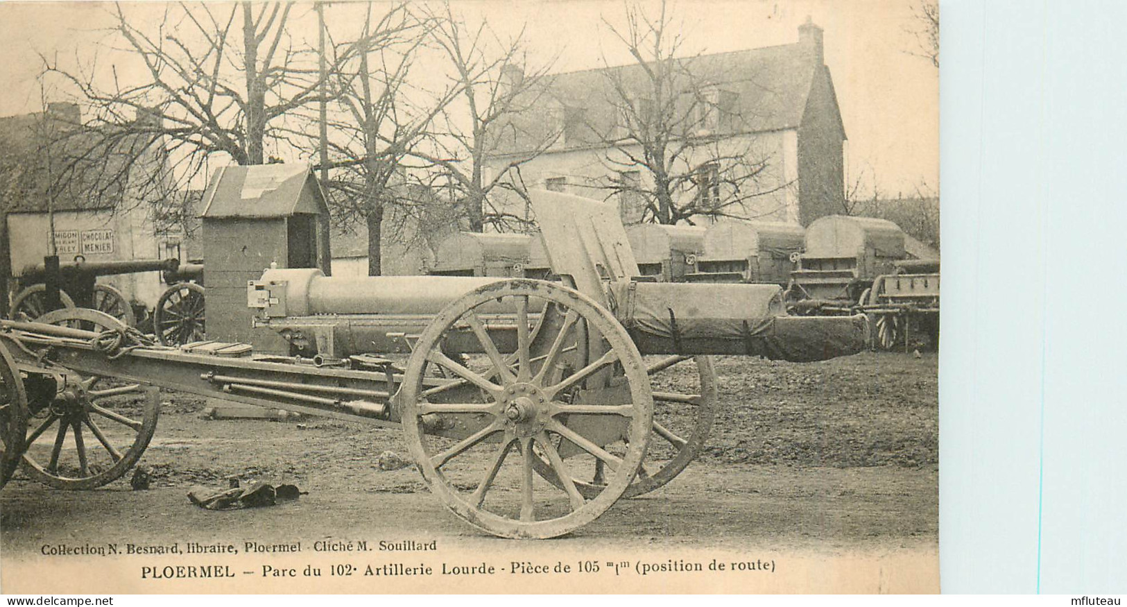 56* PLOERMEL^parc Du  102 Artillerie Lourde – Canon De 105        RL37.0847 - Materiaal
