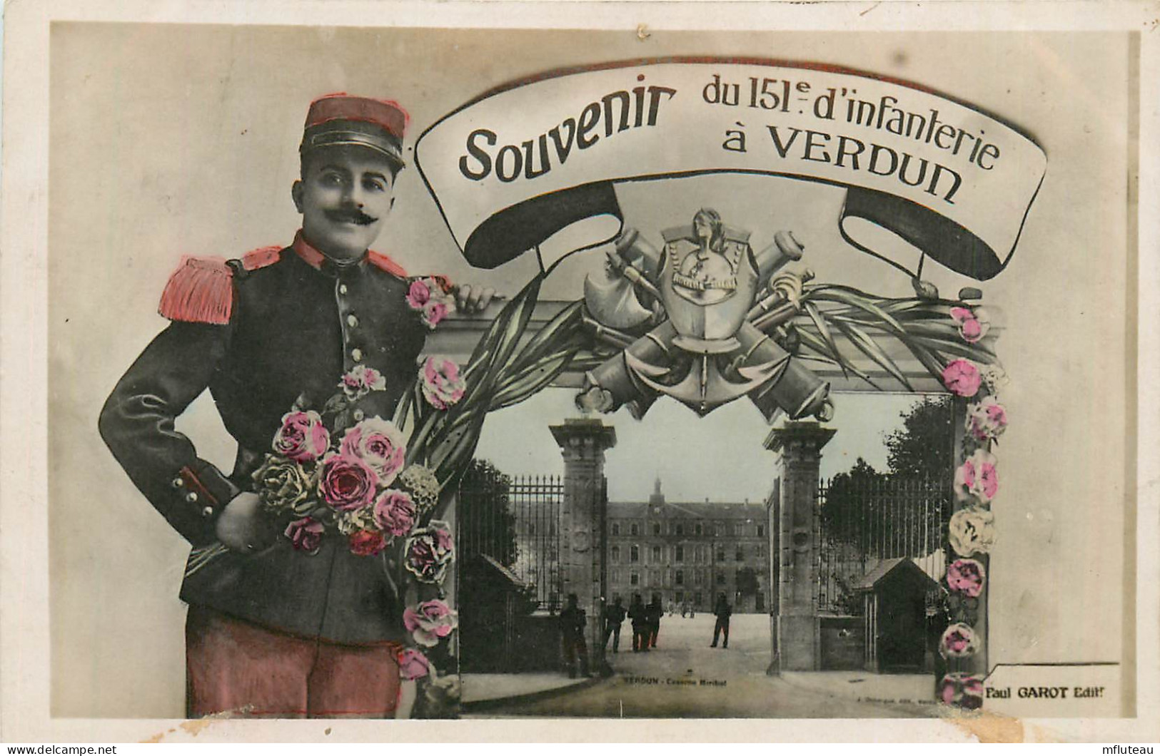 55* VERDUN  « souvenir »  Du 151e R.I          RL37.0802 - Regimenten