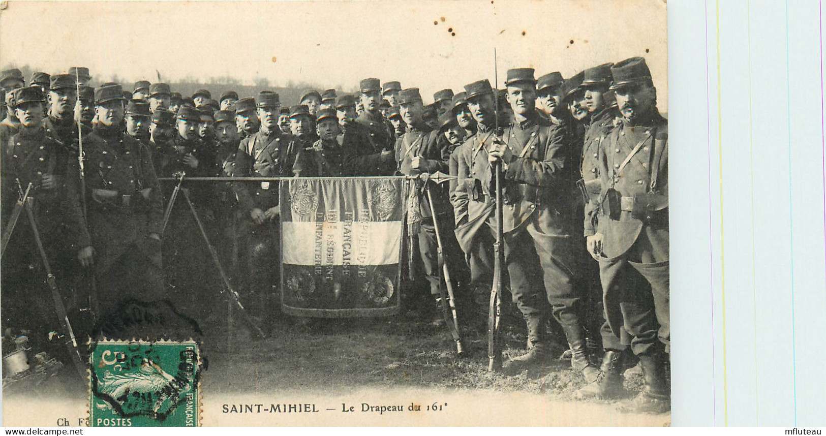 55* ST MIHIEL  Drapeau Du 161e          RL37.0779 - Régiments