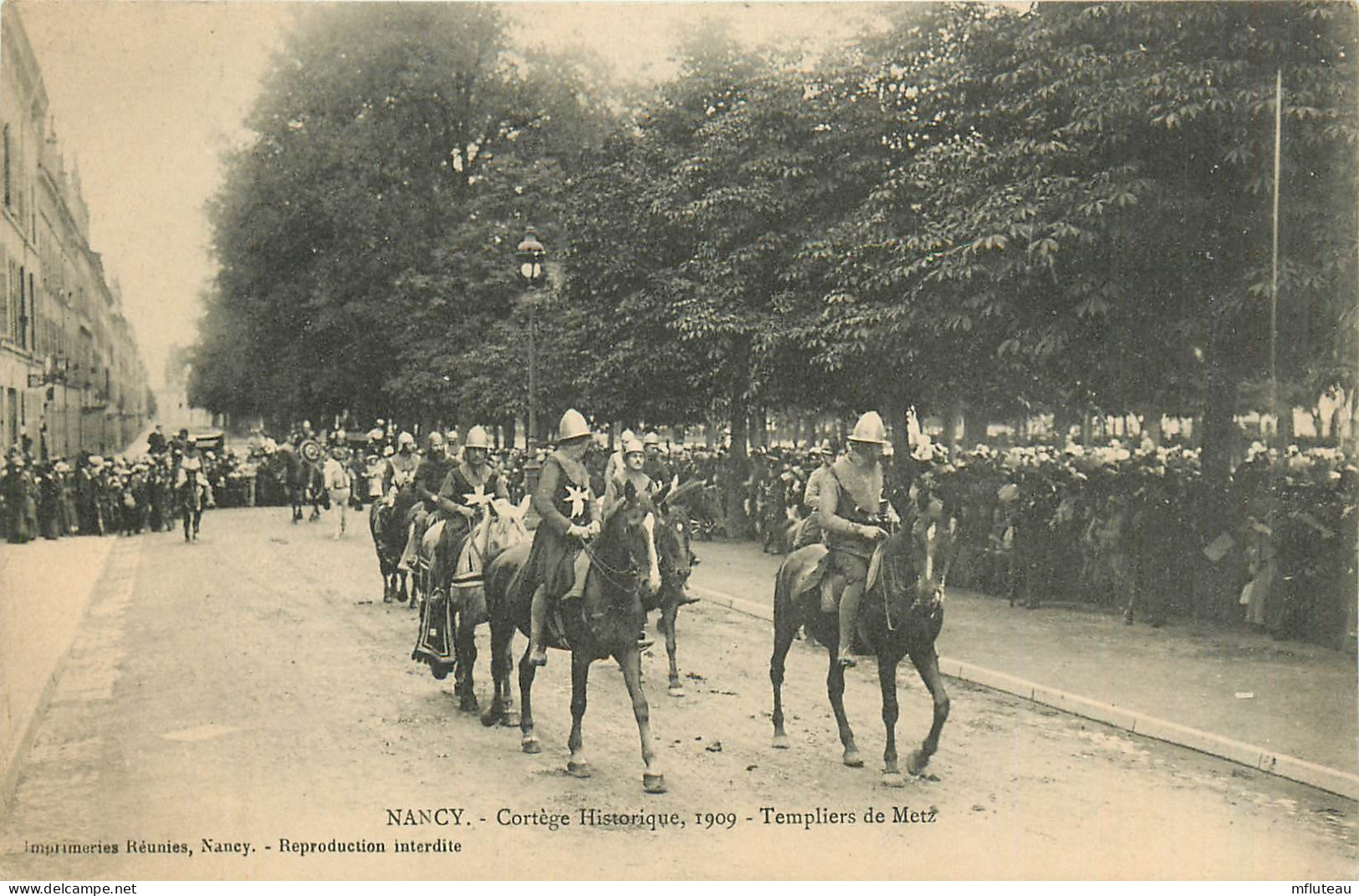 54* NANCY  Cortege Janne D Arc 1909 – Templiers De Metz   RL37.0743 - Nancy