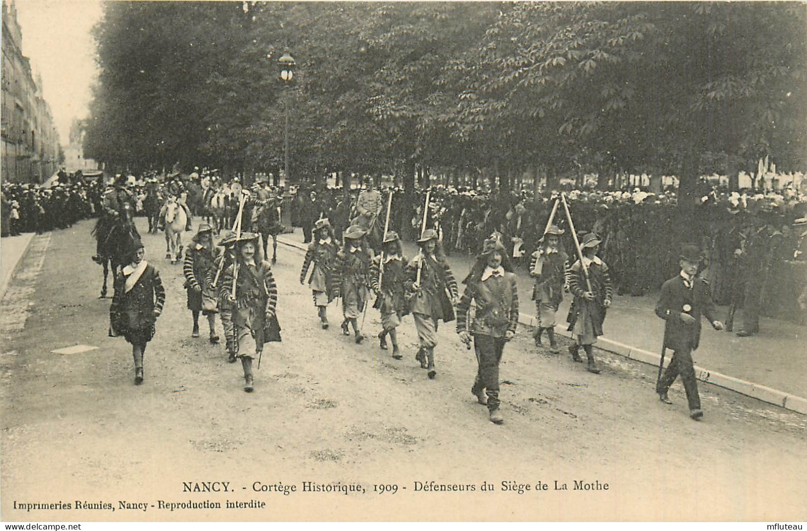 54* NANCY  Cortege Janne D Arc 1909 – Defenseurs Siege De La Mothe   RL37.0741 - Nancy