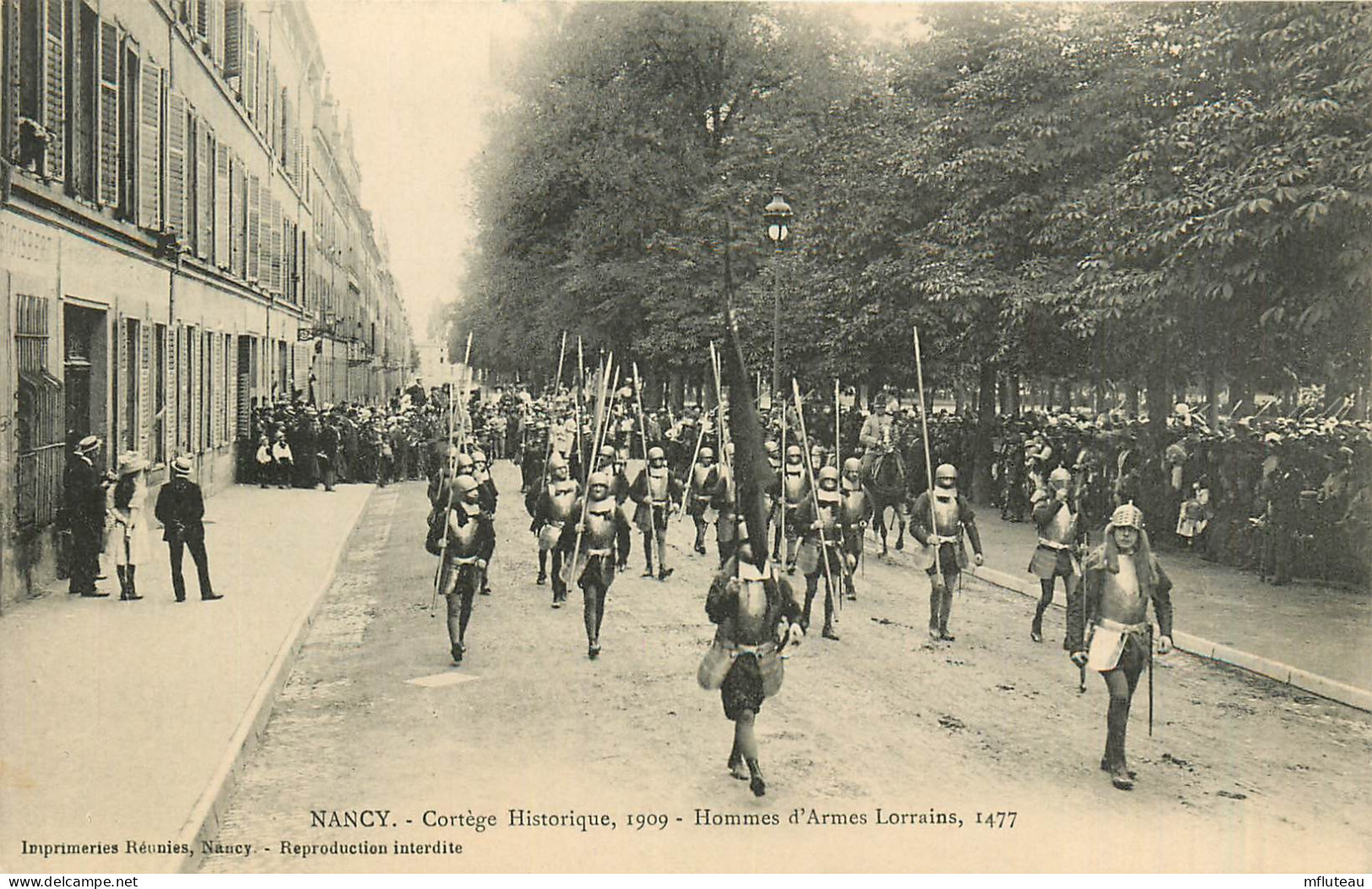 54* NANCY  Cortege Janne D Arc 1909 – Hommes D Armes Lorrains   RL37.0740 - Nancy