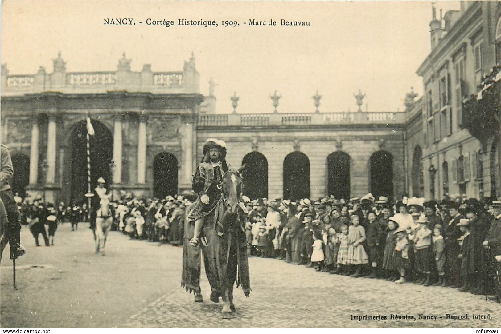 54* NANCY  Cortege Janne D Arc 1909 –  Marc De Beauvau  RL37.0734 - Nancy