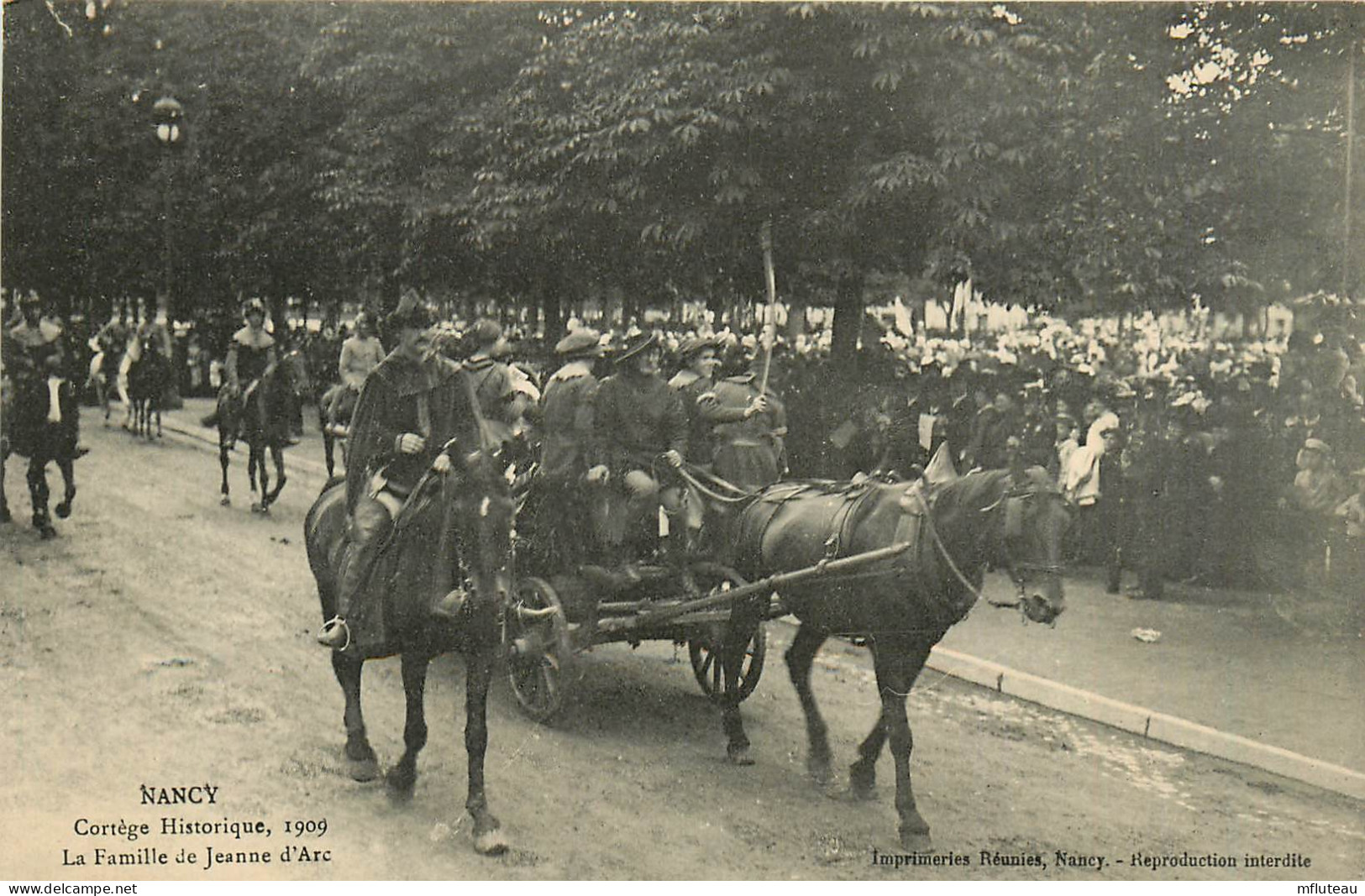 54* NANCY  Cortege Janne D Arc 1909 – Famille De Jeanne   RL37.0733 - Nancy