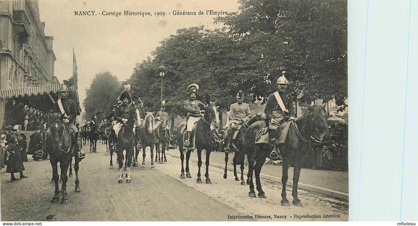 54* NANCY  Cortege Janne D Arc 1909 – Generaux De L Empire          RL37.0716 - Nancy