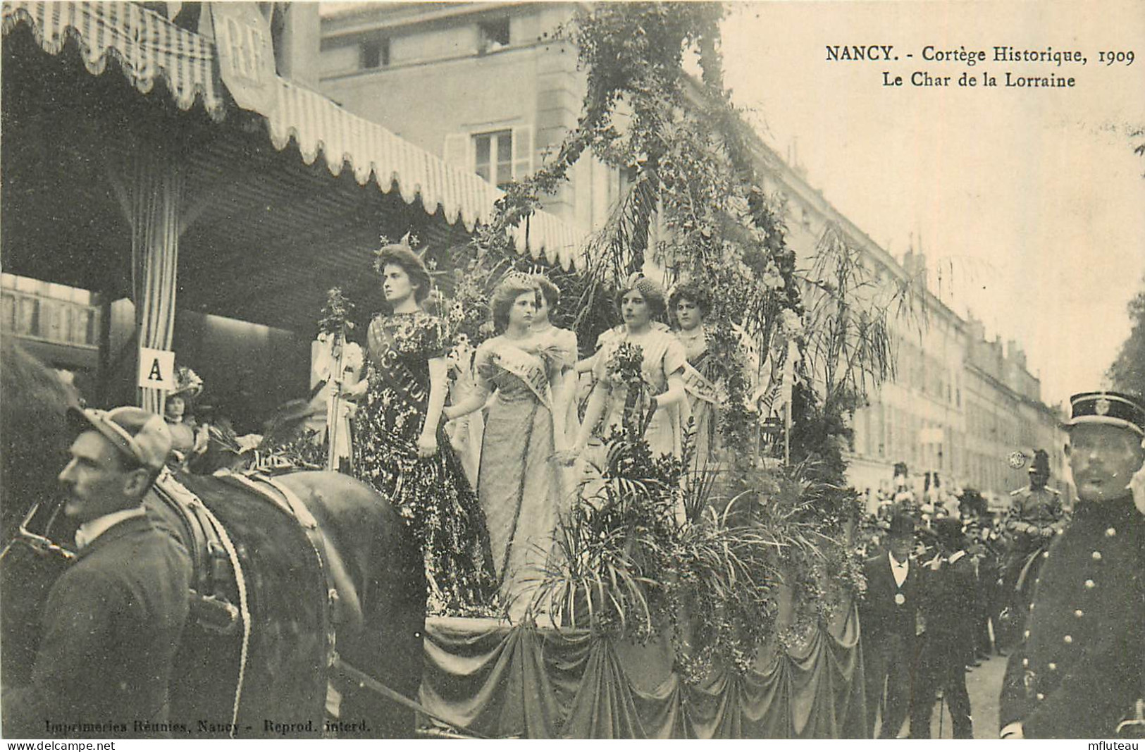 54* NANCY  Cortege Janne D Arc 1909 – Le Char De La Lorraine   RL37.0717 - Nancy