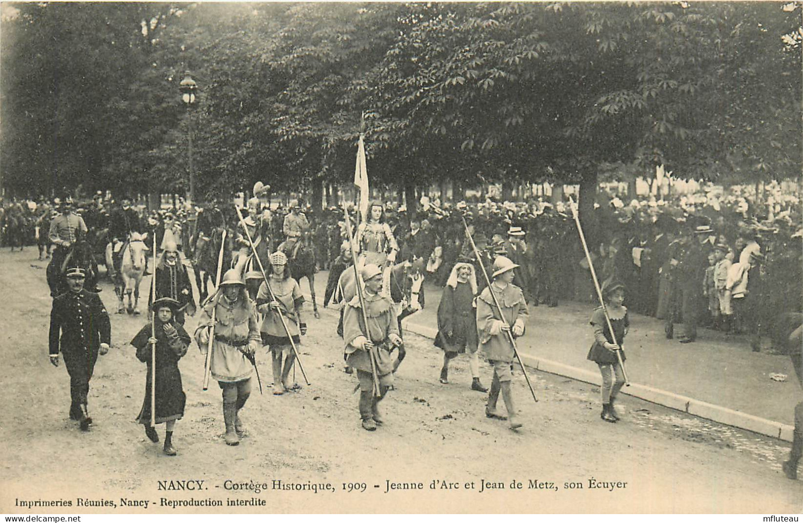 54* NANCY  Cortege Janne D Arc 1909 –jeanne Et Jan De Metz RL37.0720 - Nancy