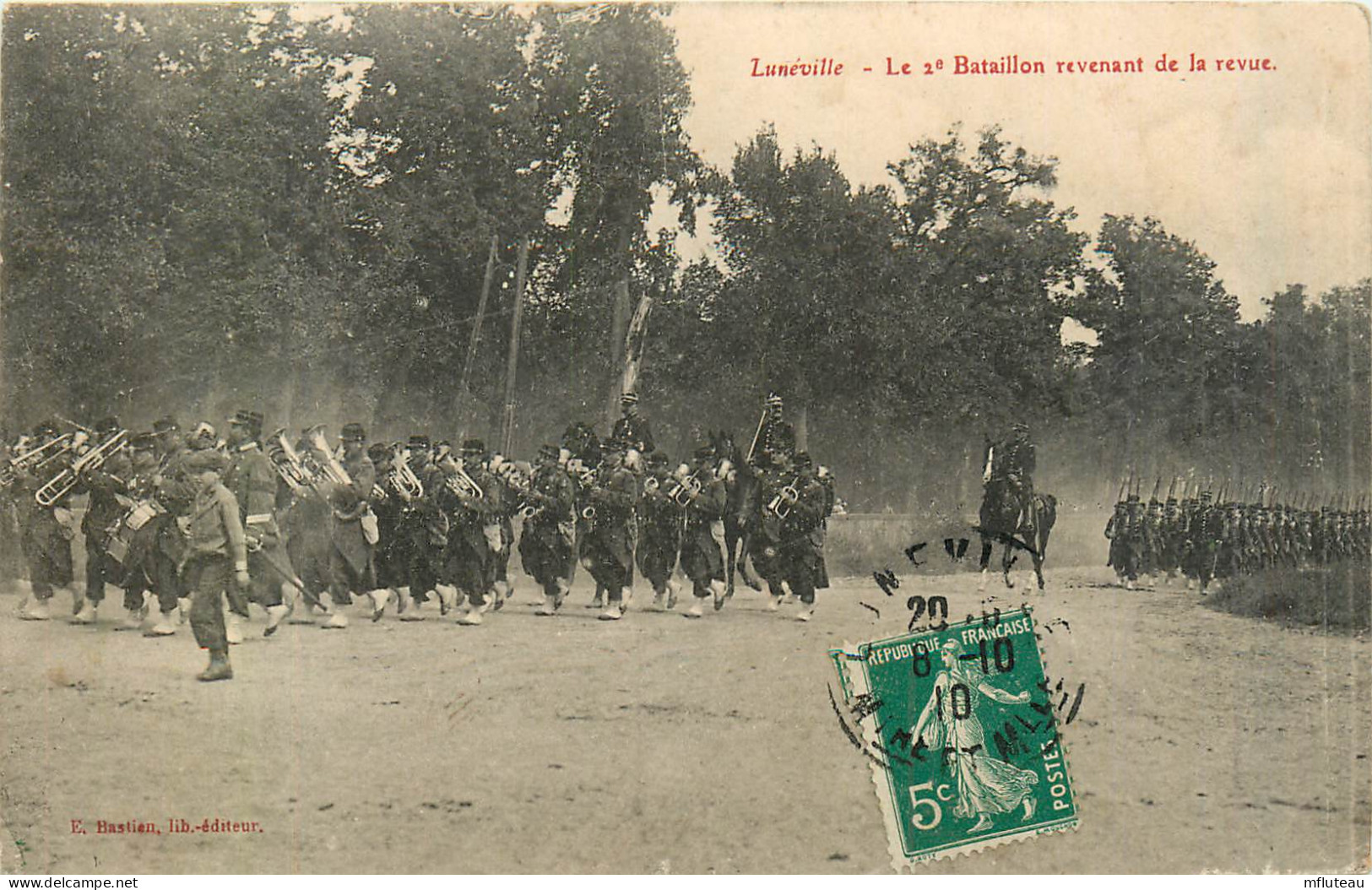 54* LUNEVILLE  Le 2e  Bataillon Revenant De La Revue          RL37.0653 - Régiments