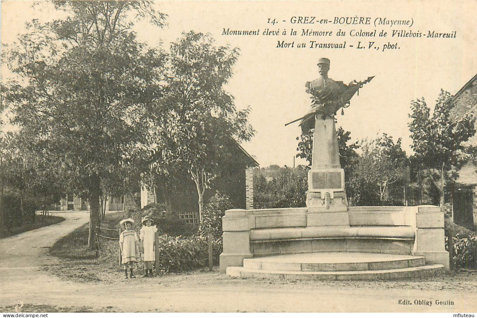 53* BREZE EN   Bouere  MONUMENT Colonel « villebois Mareuil »         RL37.0621 - Sonstige & Ohne Zuordnung