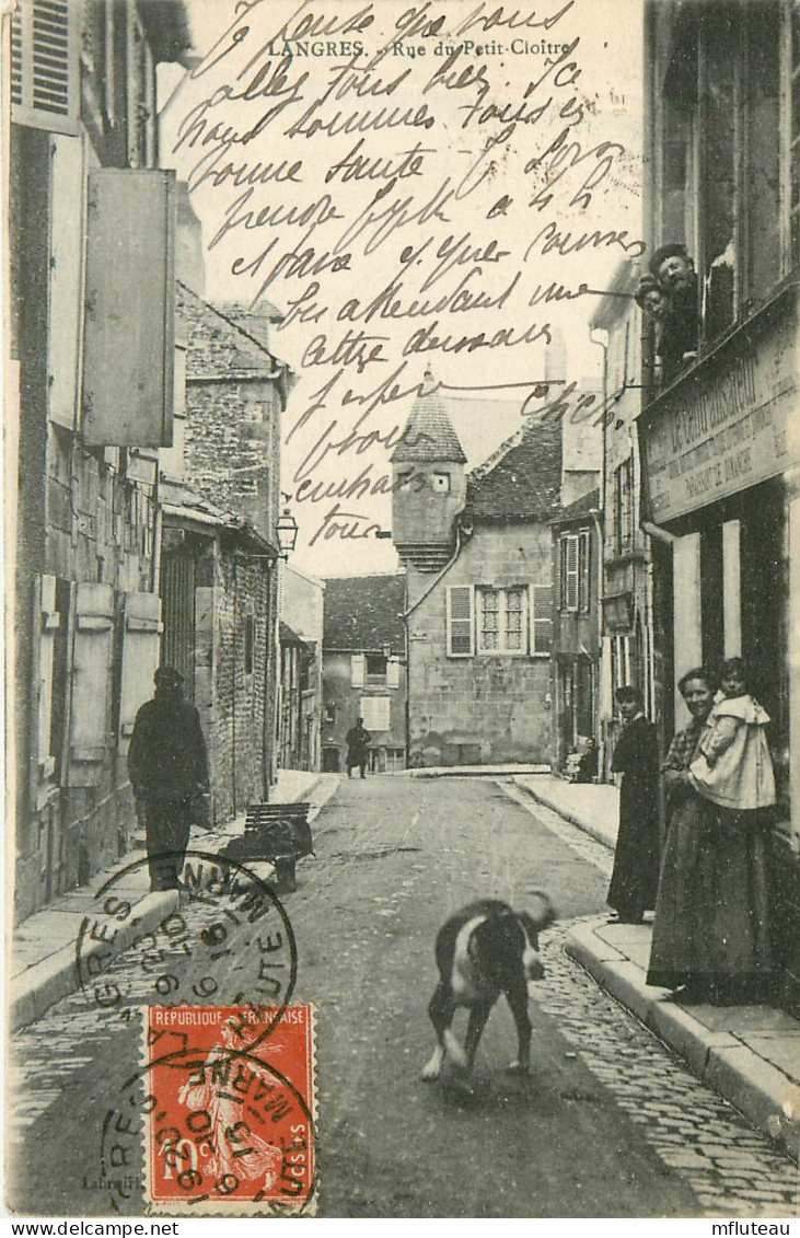 52* LANGRES   Rue Du Petit Cloitre          RL37.0561 - Langres