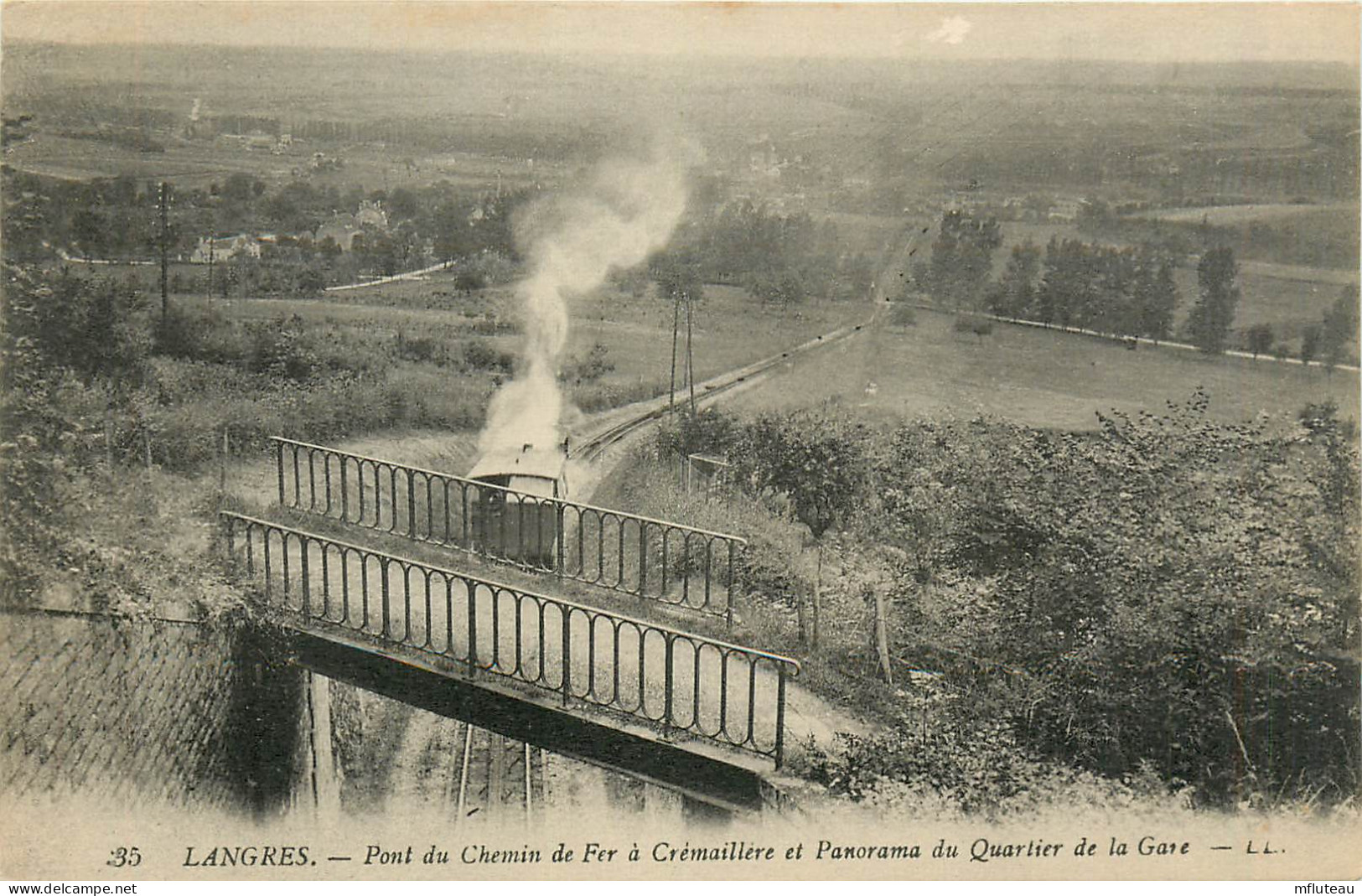 52* LANGRES Pont Du Chemin De Fer A Cremailliere          RL37.0547 - Langres