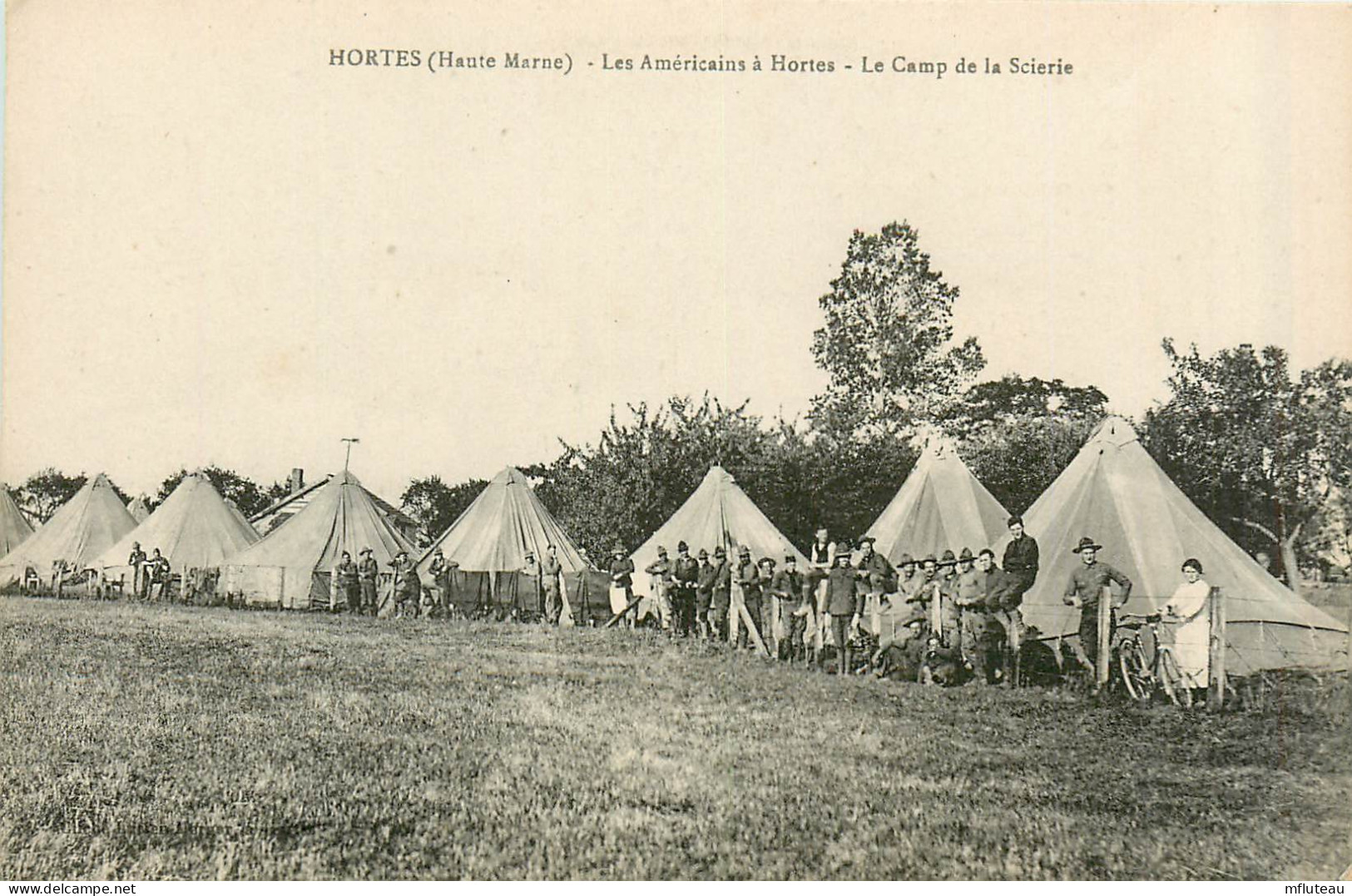 52* HORTES     WW1 -camp De La Scirie – Americains         RL37.0537 - Guerre 1914-18