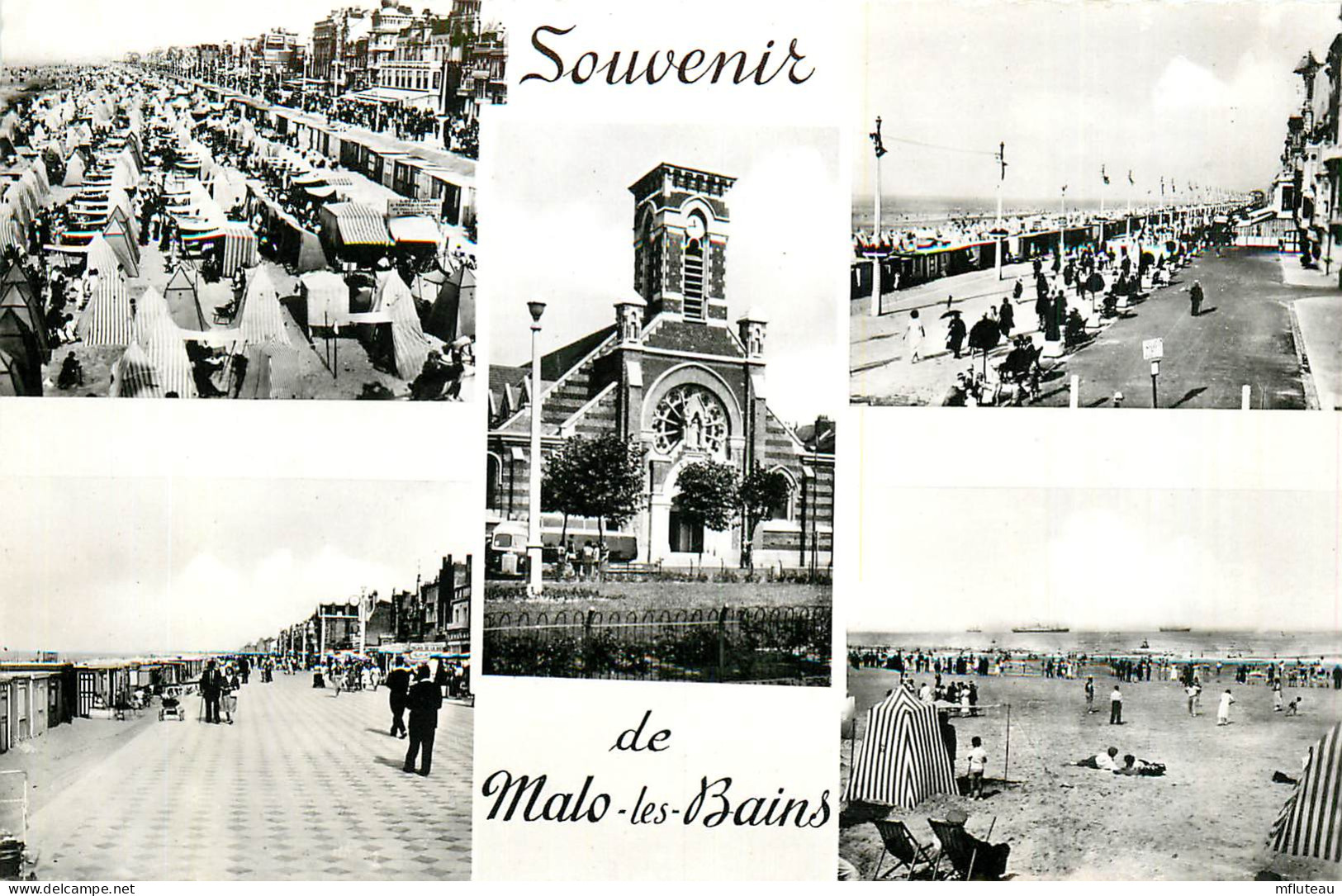 59* MALO LES BAINS  « souvenir »  Multi-vues CPSM (9x14cm)   RL37.1195 - Malo Les Bains