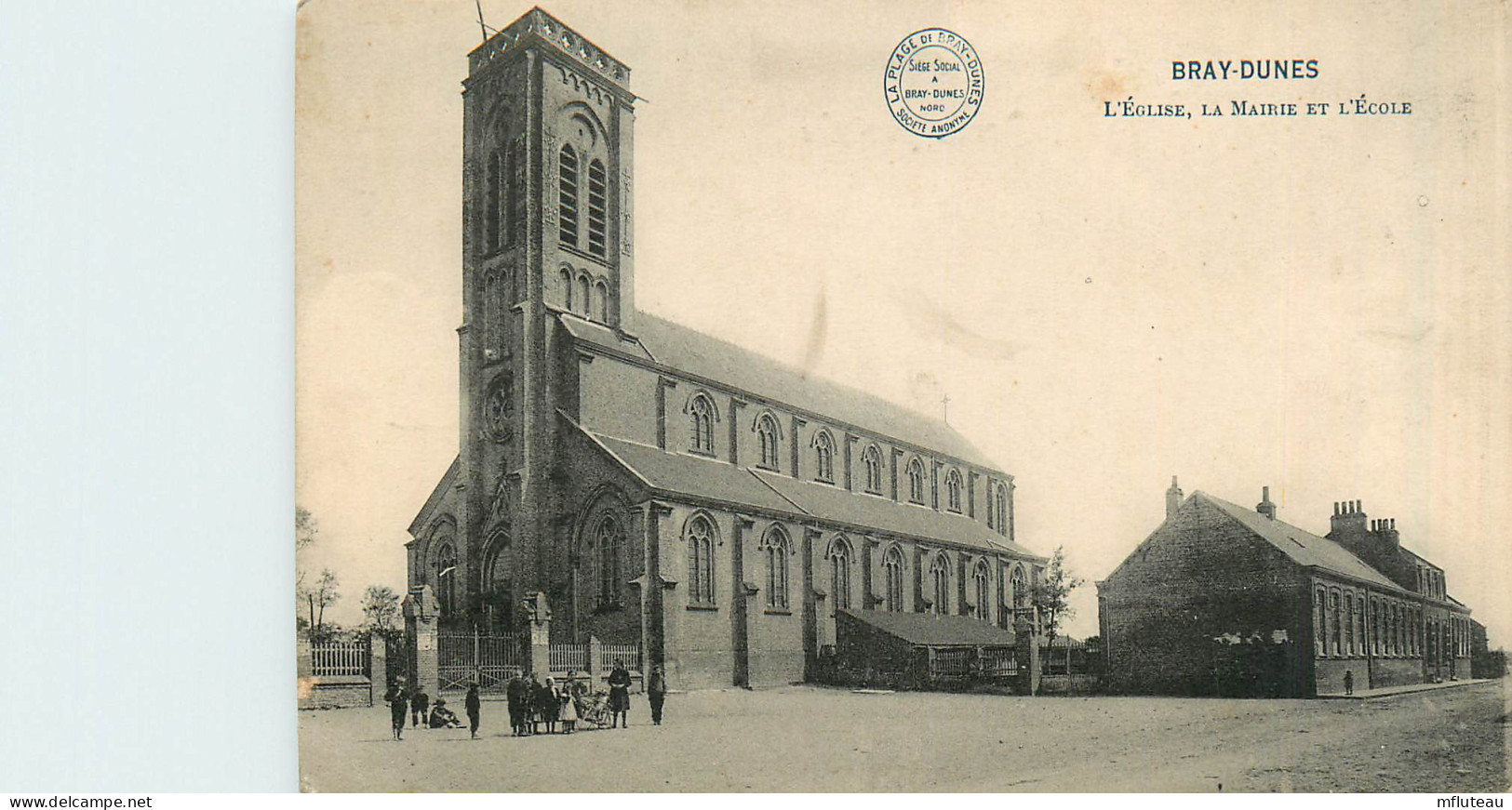 59* BRAY DUNES Eglise – Mairie – Ecole   RL37.1163 - Bray-Dunes