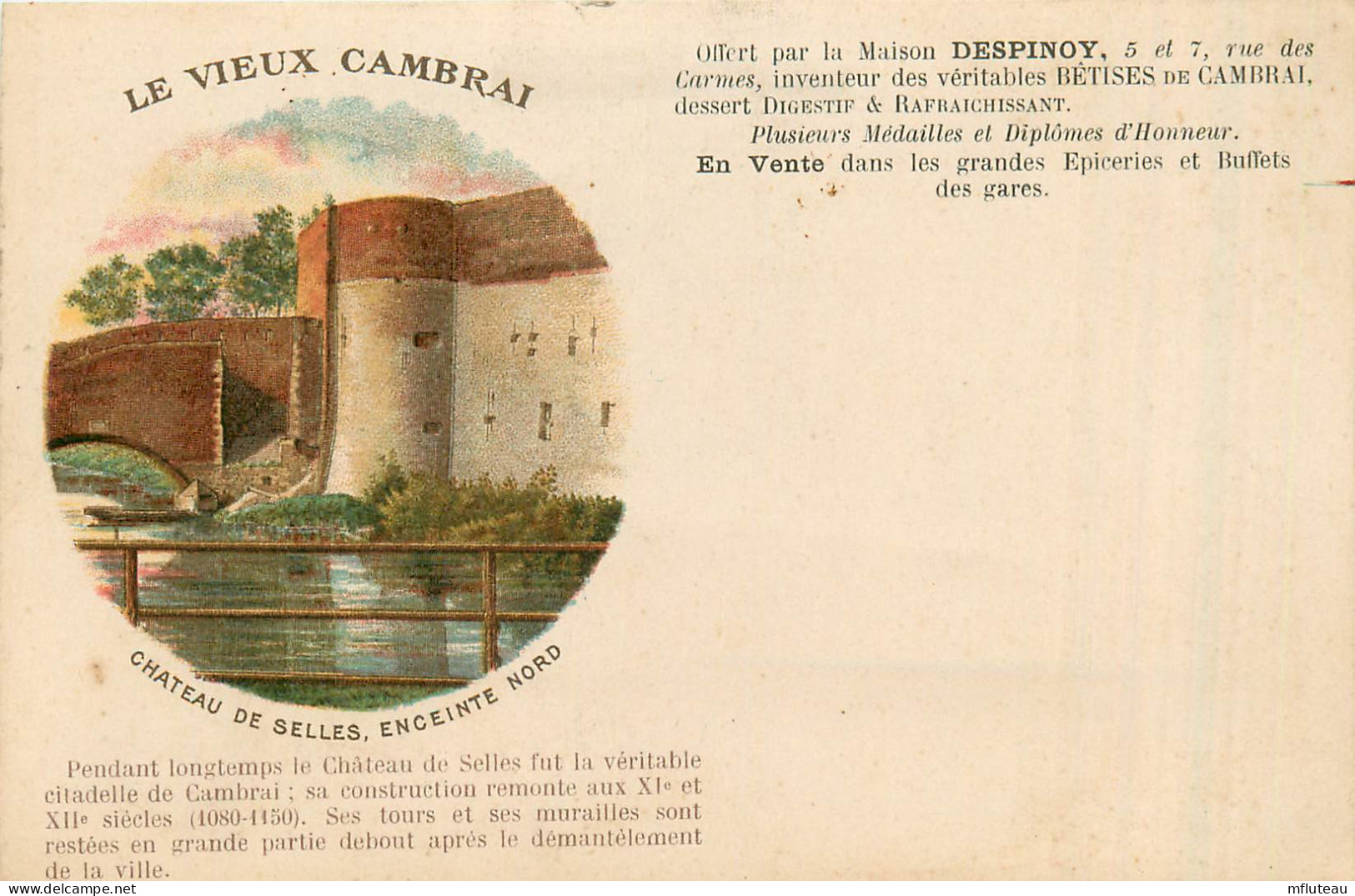 59* CAMBRAI Chateau De Selles   RL37.1081 - Cambrai