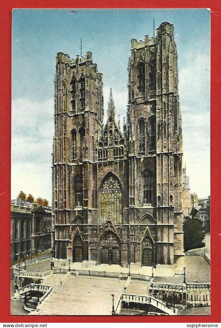 Bruxelles église Sainte-Gudule Brussels Ste. Goedele Kerk 2scans - Monuments, édifices