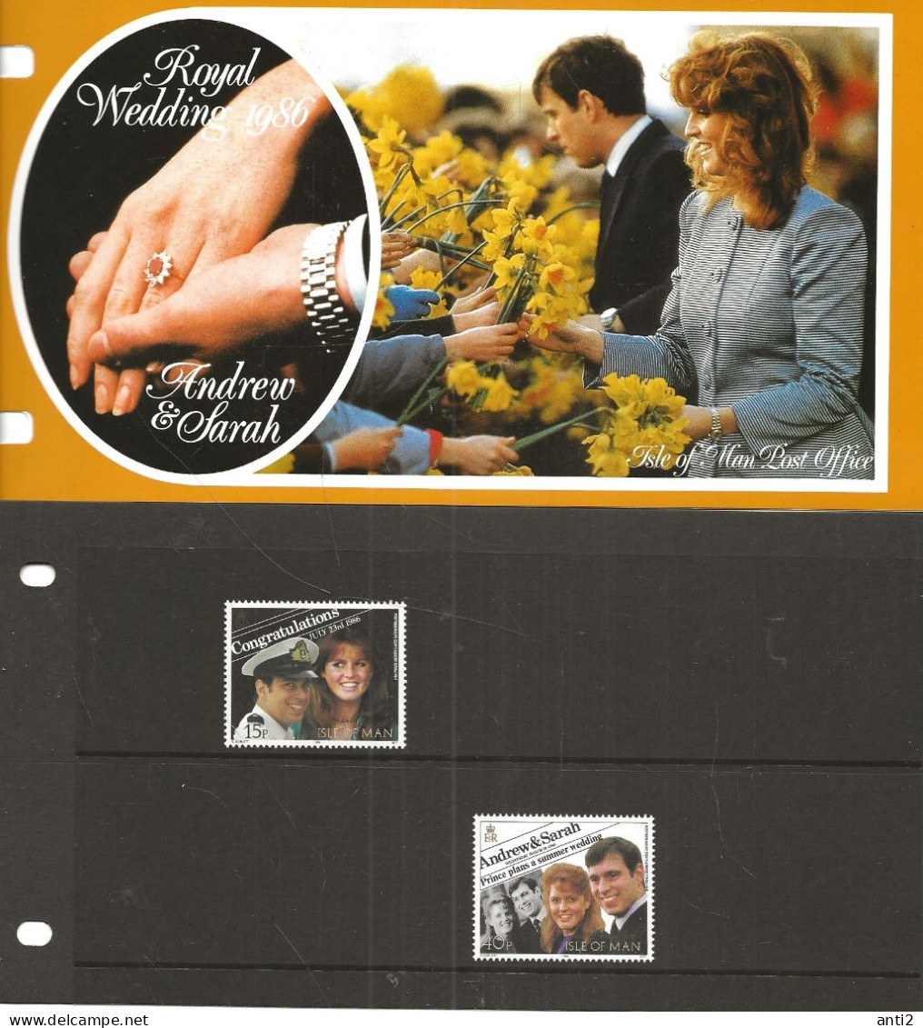 Isle Of Man 1986 Wedding Of Prince Andrew And Sarah Ferguson.  Mi 317-318 MNH(**) - Man (Ile De)