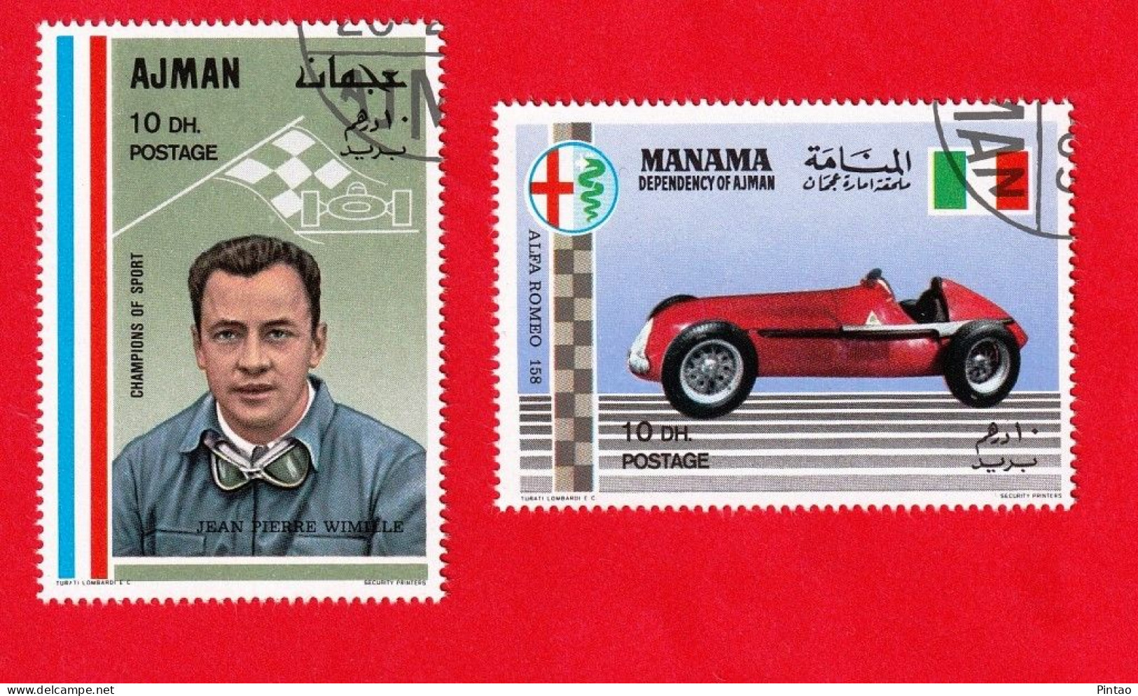 DPT1305s- MANAMA 1969- CTO (AUTOMOBILISMO - ALFA ROMEO) - Auto's