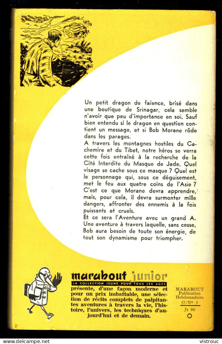 "BOB MORANE: Le Masque De Jade", De Henri VERNES - MJ N° 90 -  Récit - 1957. - Marabout Junior