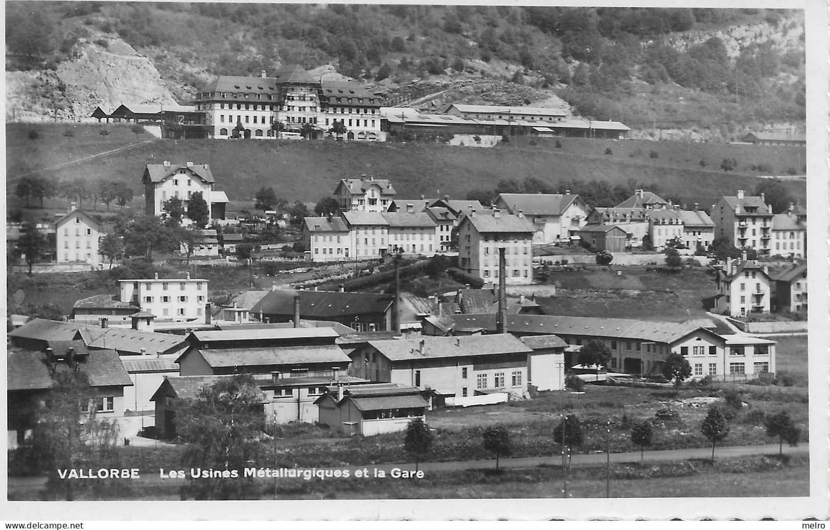 CPA- SUISSE - VALLORBE. LES USINES METALLURGIQUES ET LA GARE. - (Écrit En 3-12-1937) - Vallorbe