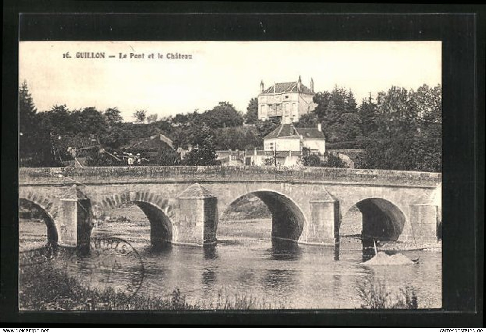 CPA Guillon, Le Pont Et Le Chateau  - Guillon