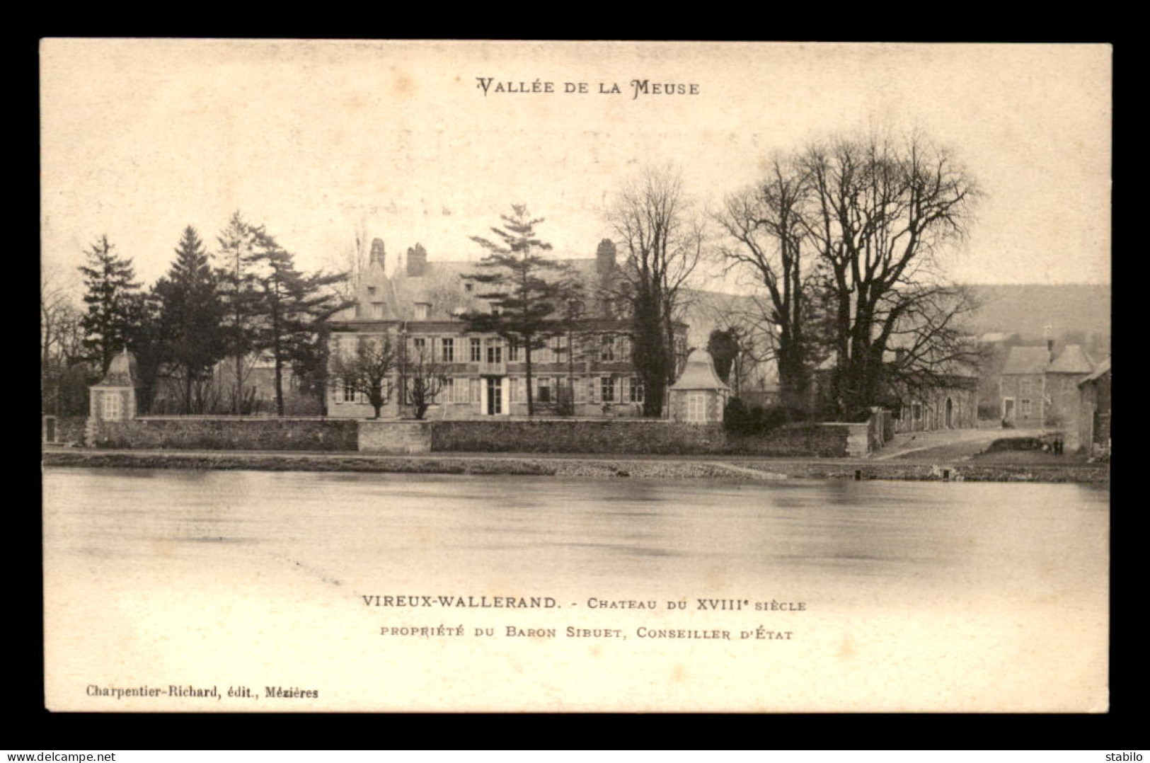 08 - VIREUX-WALERAND - CHATEAU DU XVIIIE SIECLE - PROPRIETE DU BARON SIBUET - Autres & Non Classés