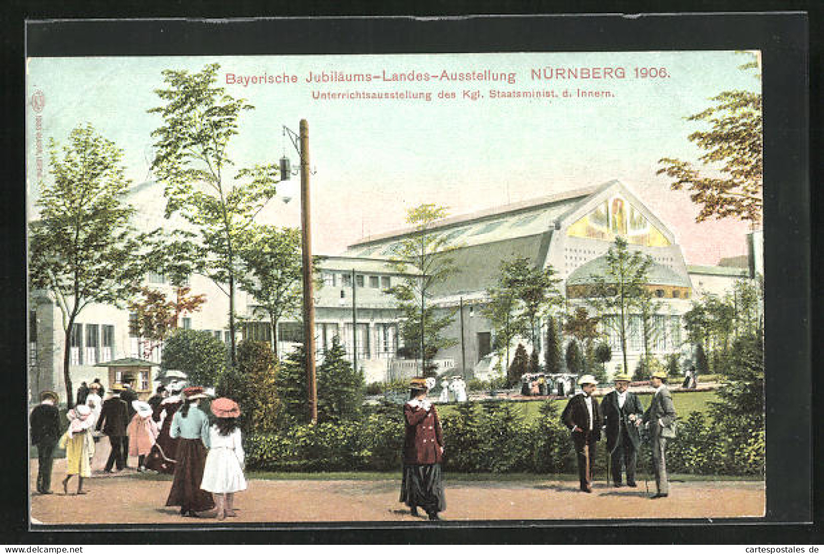 AK Nürnberg, Bayerische Jubiläums-Landes-Ausstellung 1906, Unterrichtsausstellung Des Kgl. Staatsminist. D. Innern  - Exhibitions