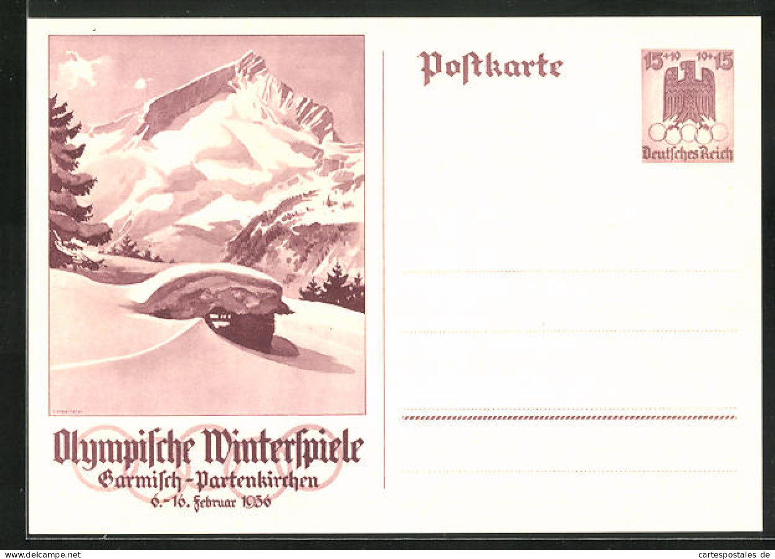 AK Garmisch-Partenkirchen, Olympische Winterspiele 1936, Verschneite Hütte  - Sonstige & Ohne Zuordnung