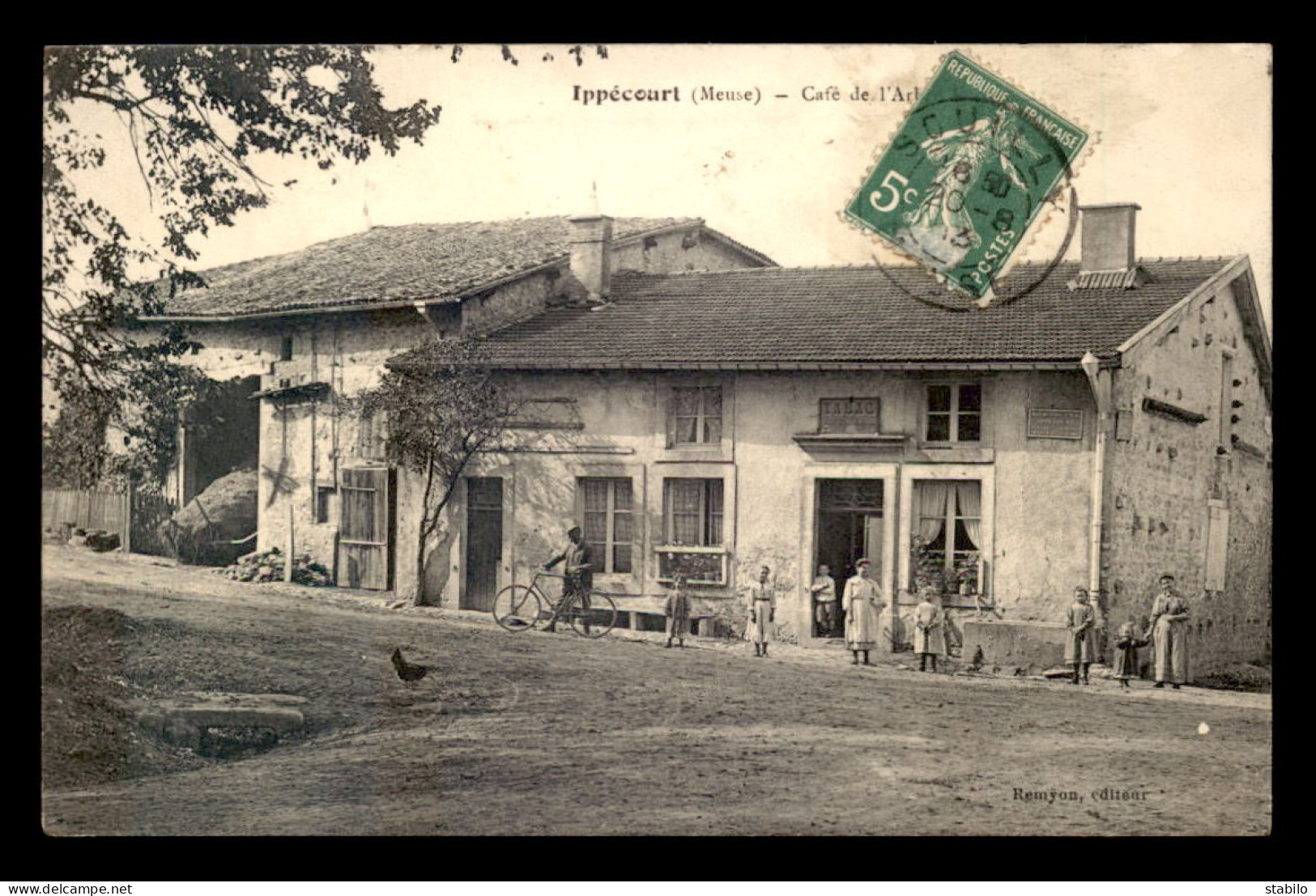 55 - IPPECOURT - LE CAFE-TABAC - EDITEUR REMYON - Other & Unclassified