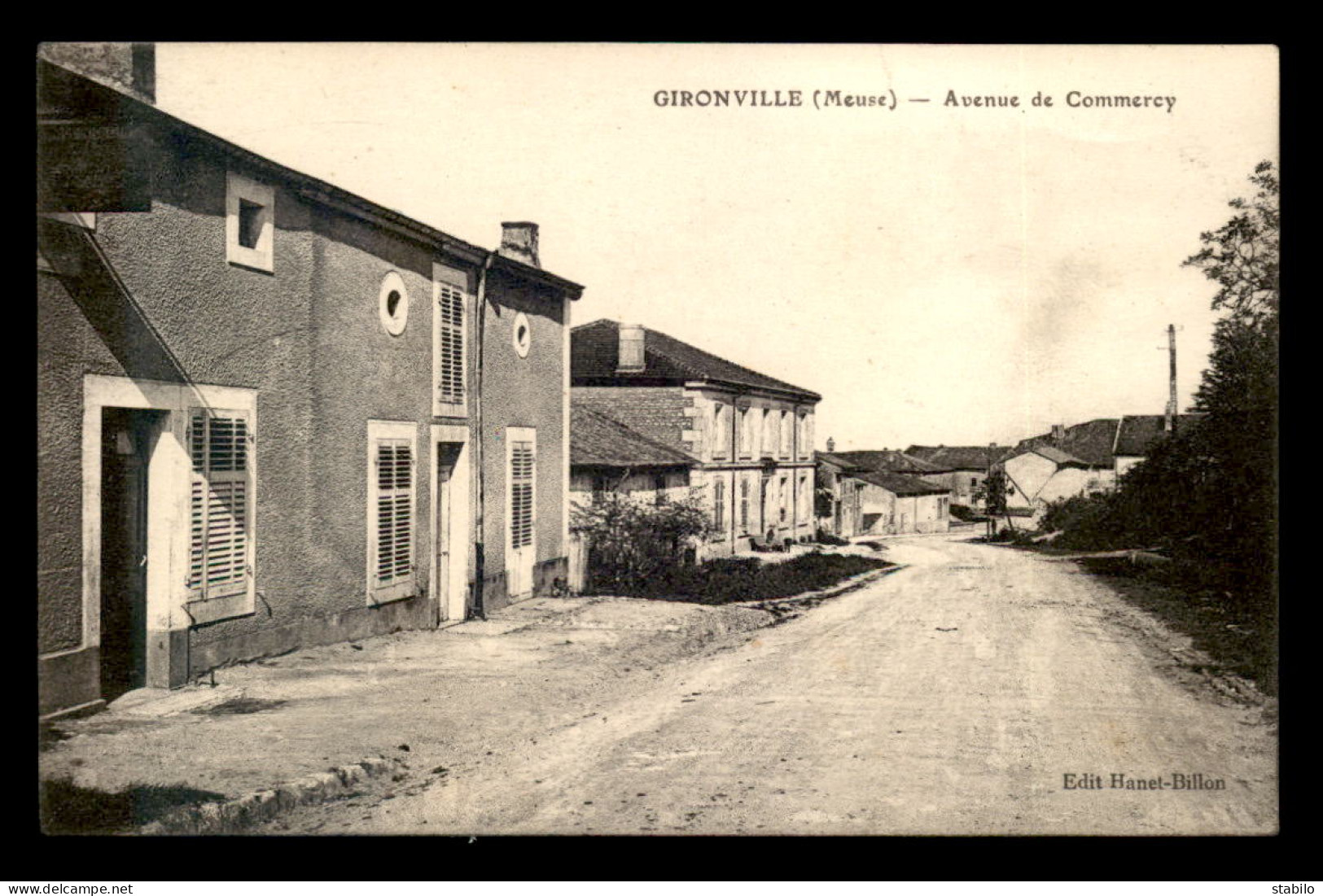 55 - GIRONVILLE - AVENUE DE COMMERCY - EDITEUR HANET-BILLON - Other & Unclassified