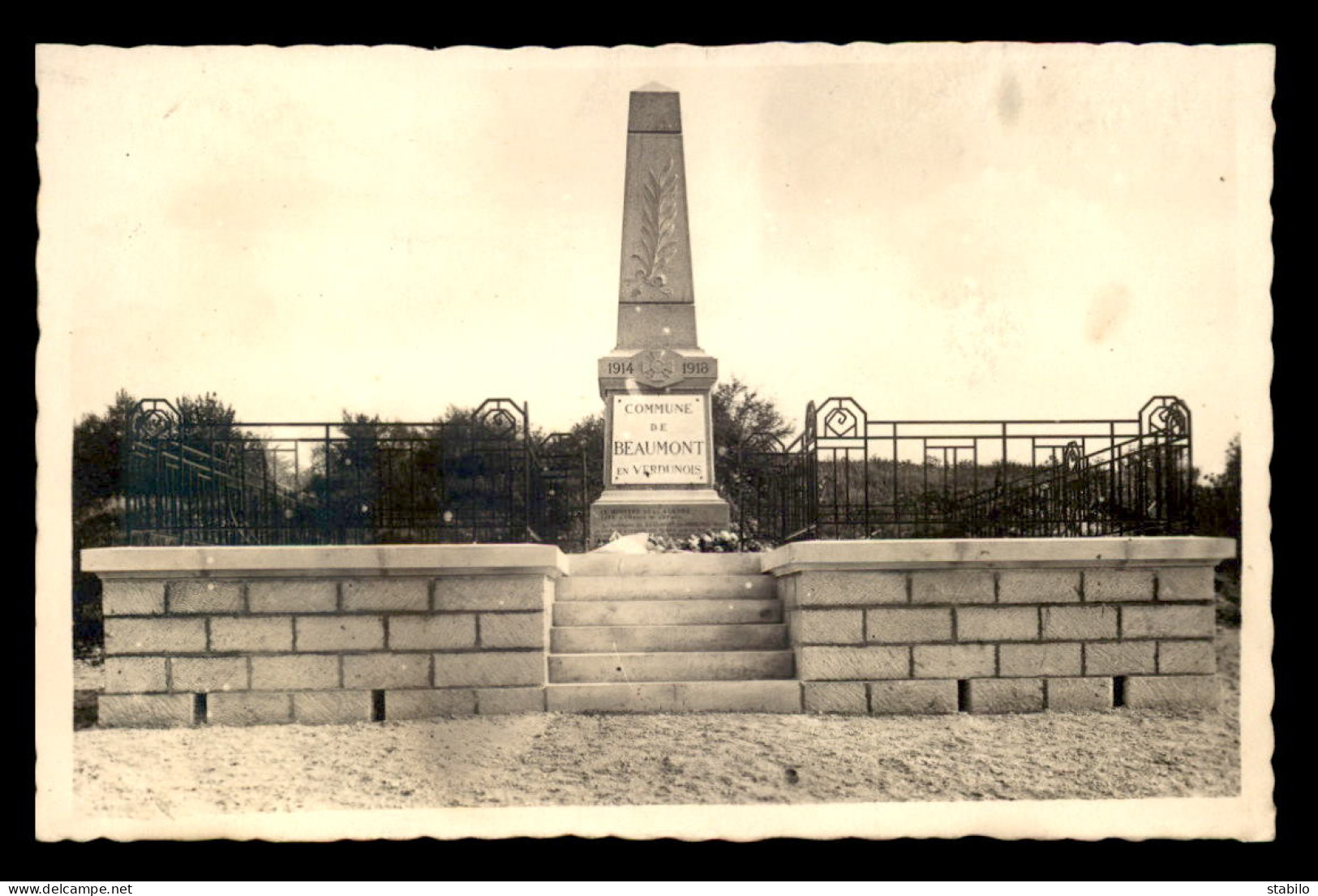 55 - BEAUMONT - MONUMENT AUX MORTS - CARTE PHOTO ORIGINALE - Other & Unclassified