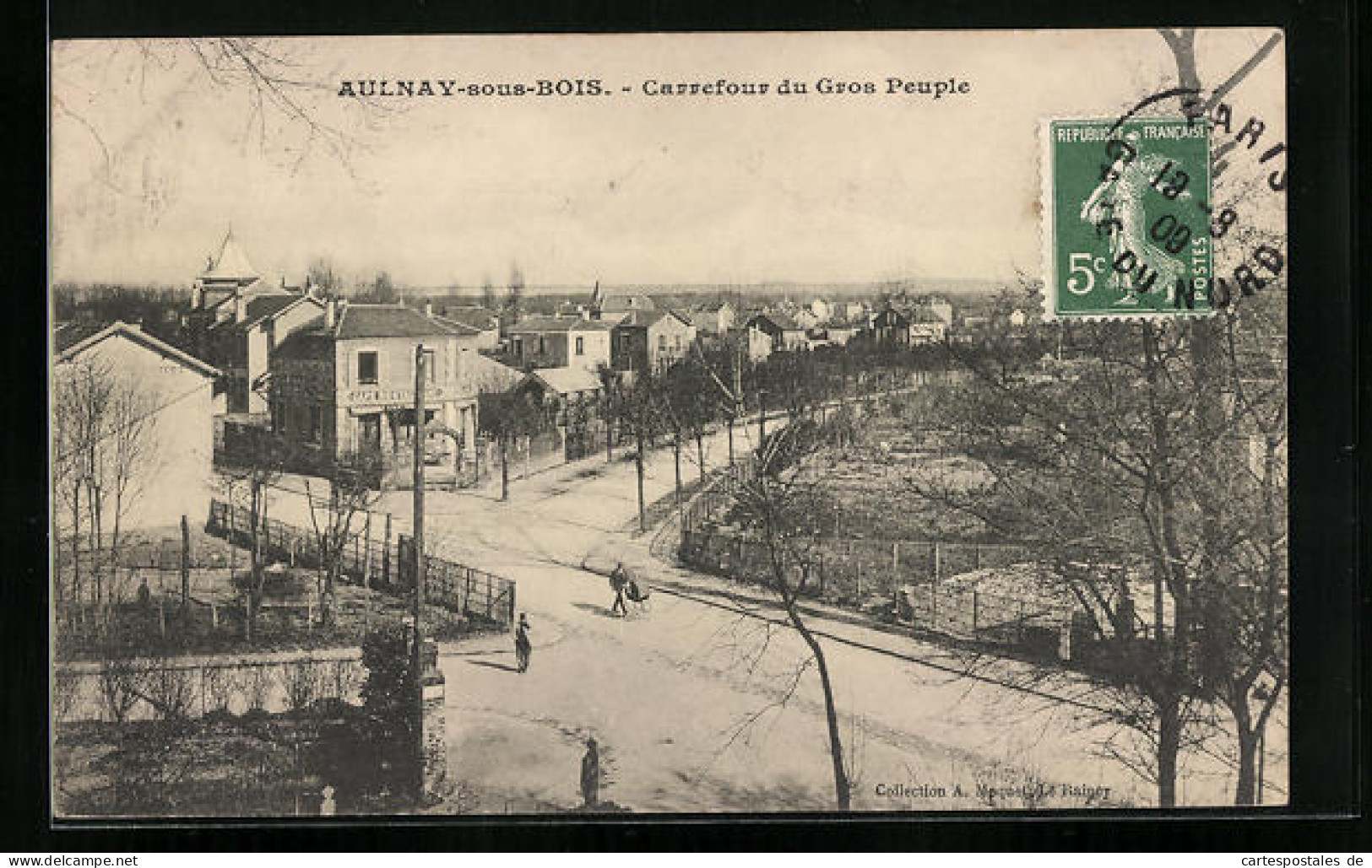 CPA Aulnay-sous-Bois, Carrefour Du Gros Peuple  - Aulnay Sous Bois