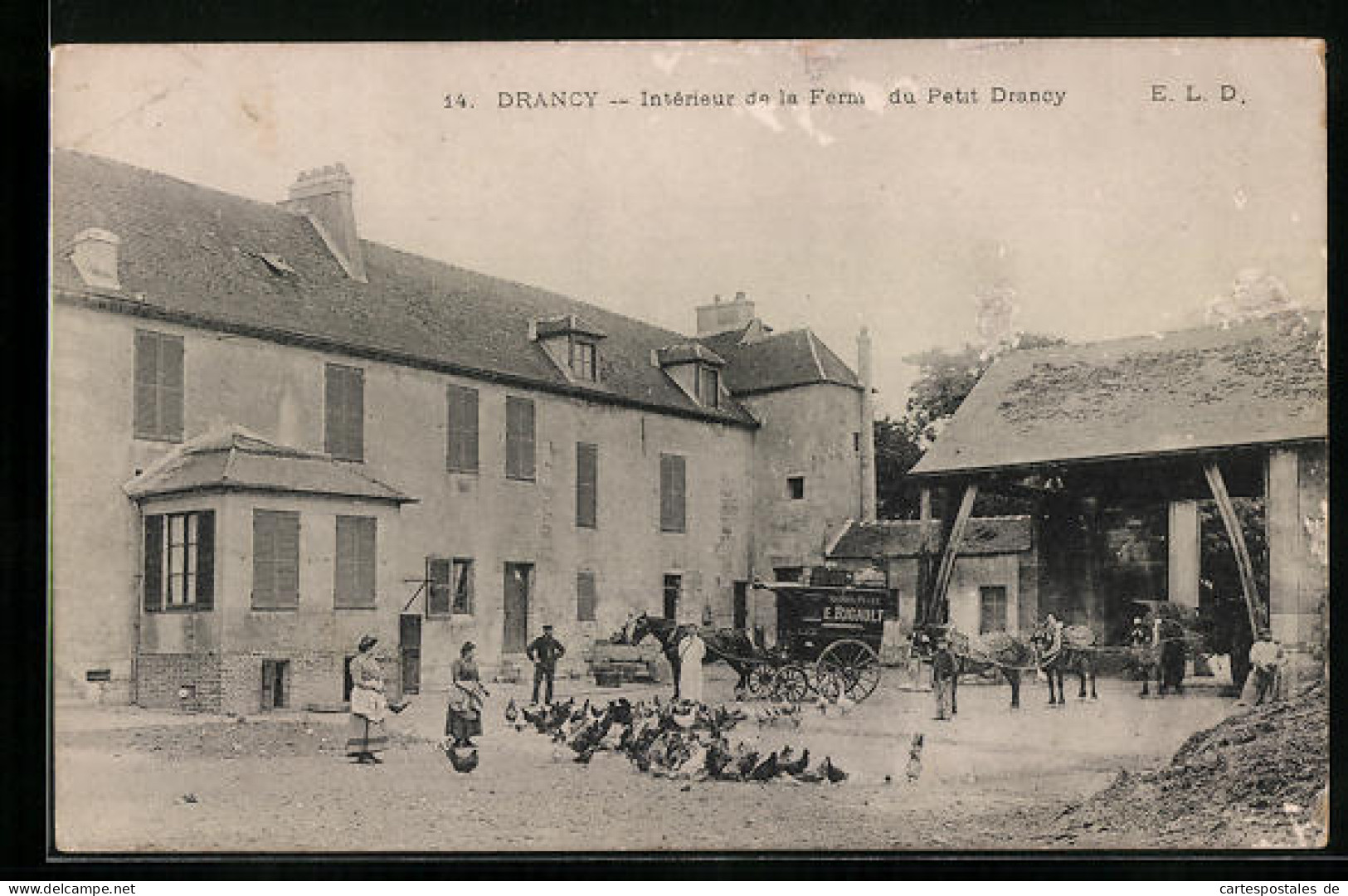 CPA Drancy, Interieur De La Ferm Du Petit Drancy  - Drancy