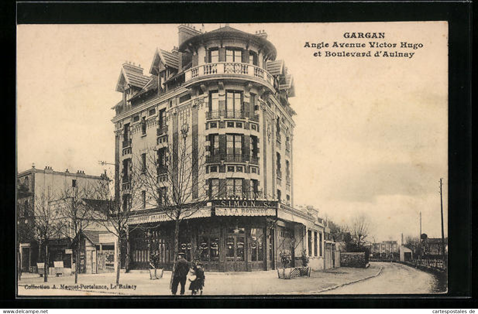 CPA Gargan, Angle Avenue Victor Hugo Et Boulevard D`Aulnay  - Other & Unclassified
