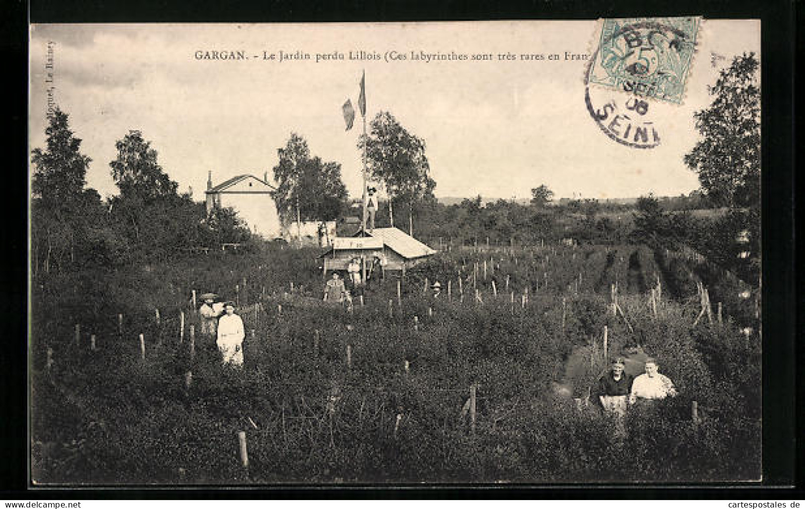 CPA Gargan, Le Jardin Perdu Lillois, Ces Labyrinthes Sont Tres Rares  - Autres & Non Classés