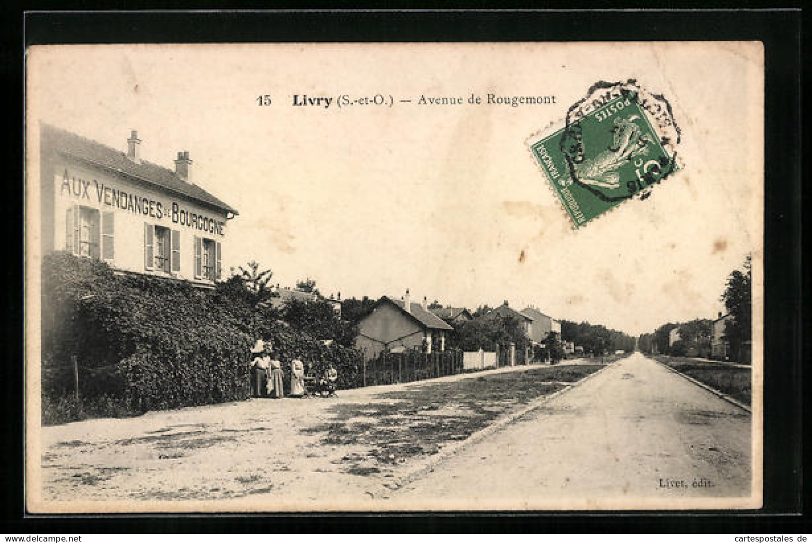 CPA Livry, Avenue De Rougemont, Aux Vendances De Bourgogne  - Other & Unclassified