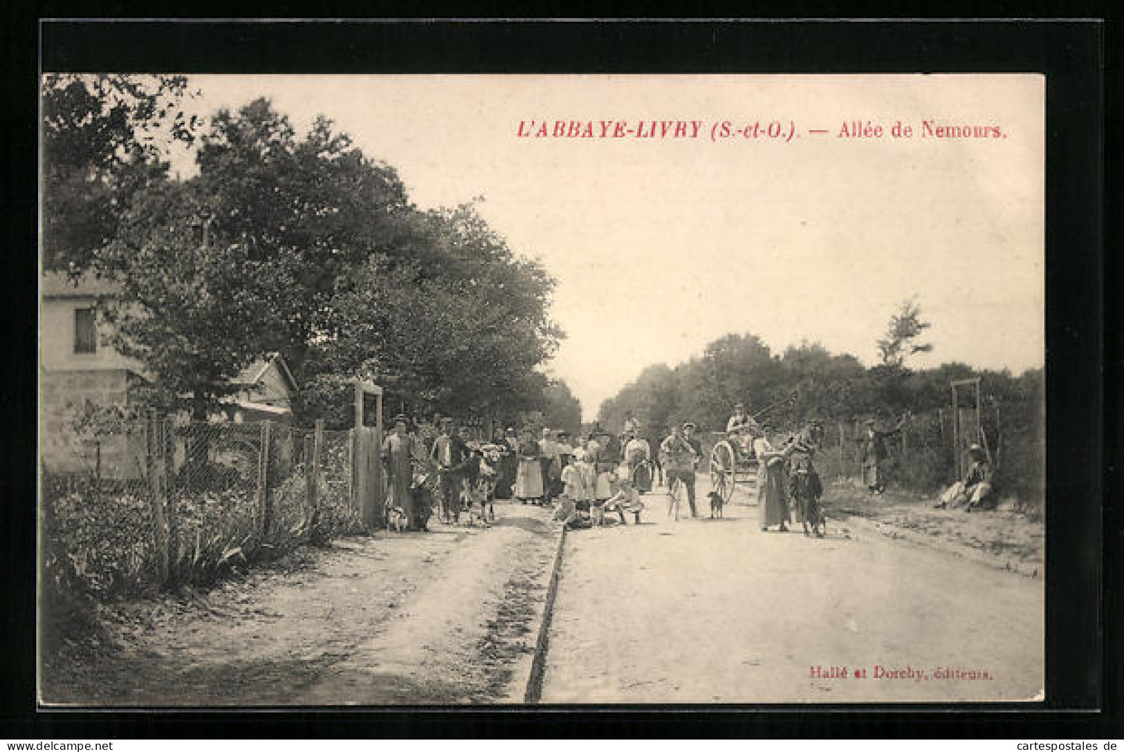 CPA L`Abbaye-Livry, Allee Du Nemours  - Other & Unclassified