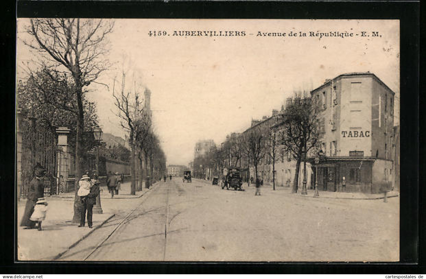 CPA Aubervilliers, Avenue De La Republique, Maison Tabac  - Aubervilliers