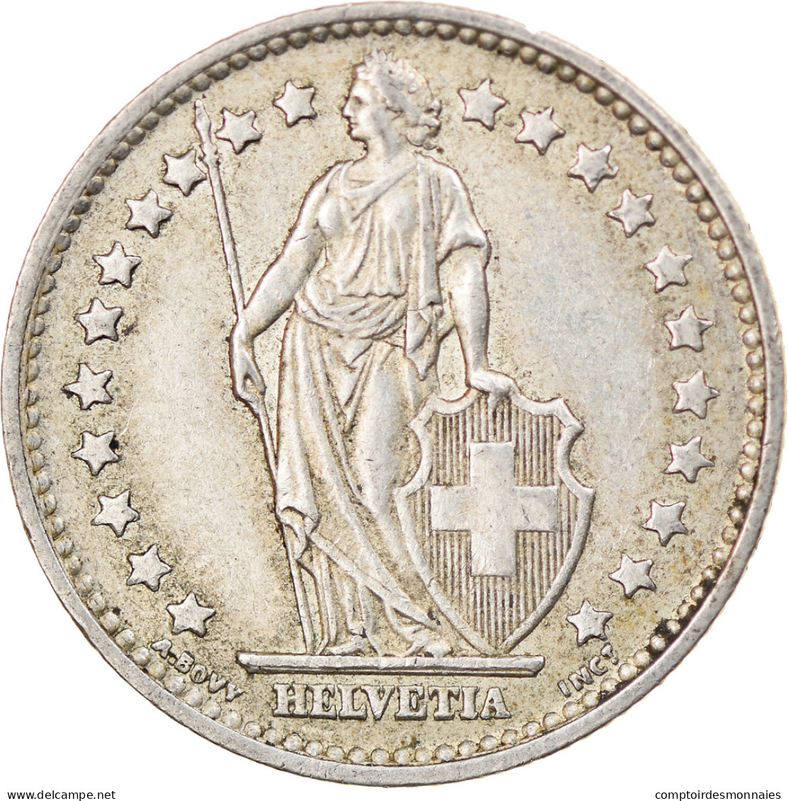Monnaie, Suisse, Franc, 1958, Bern, TB+, Argent, KM:24 - Otros & Sin Clasificación