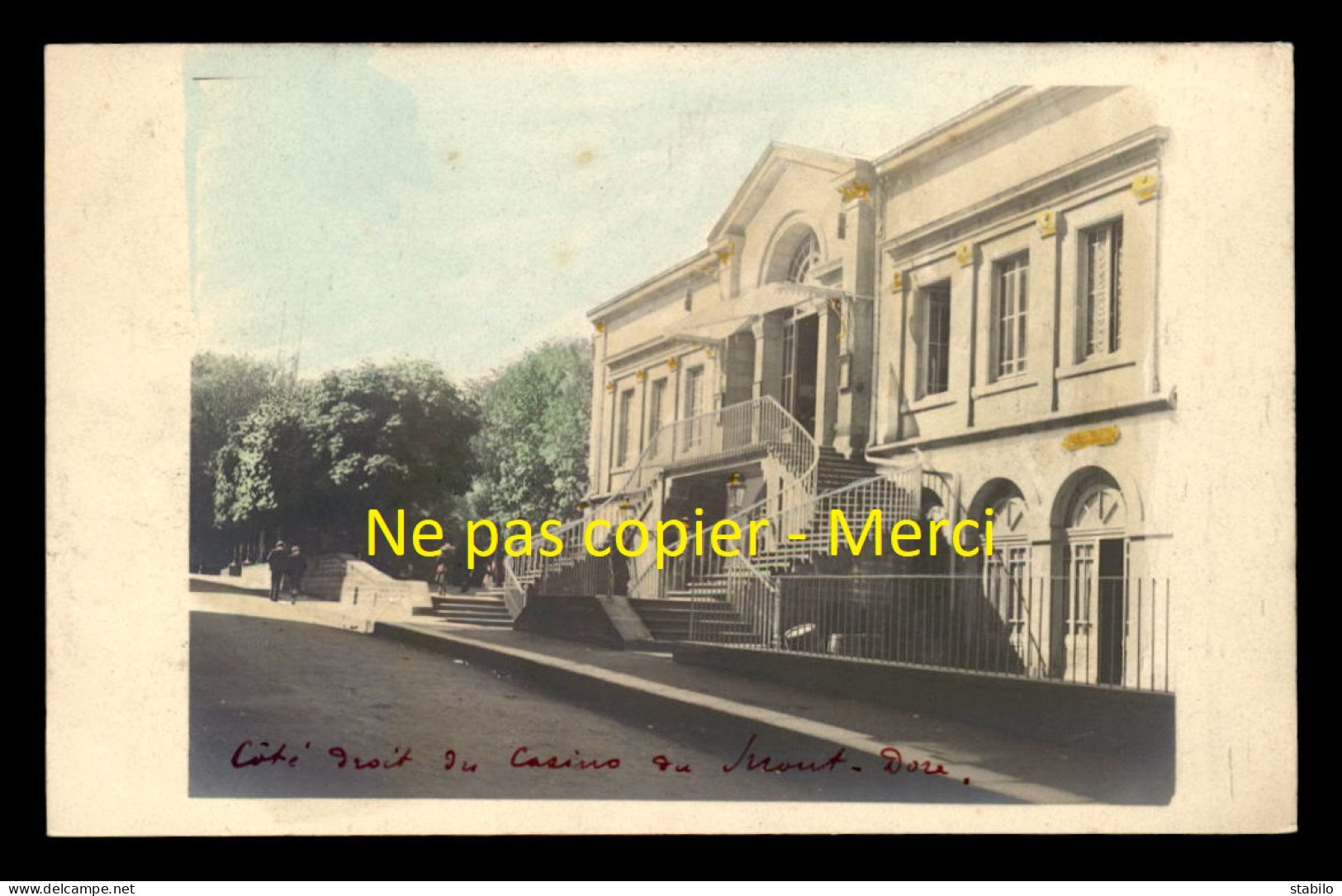 63 - LE MONT DORE - LE CASINO - CARTE PHOTO ORIGINALE - Le Mont Dore